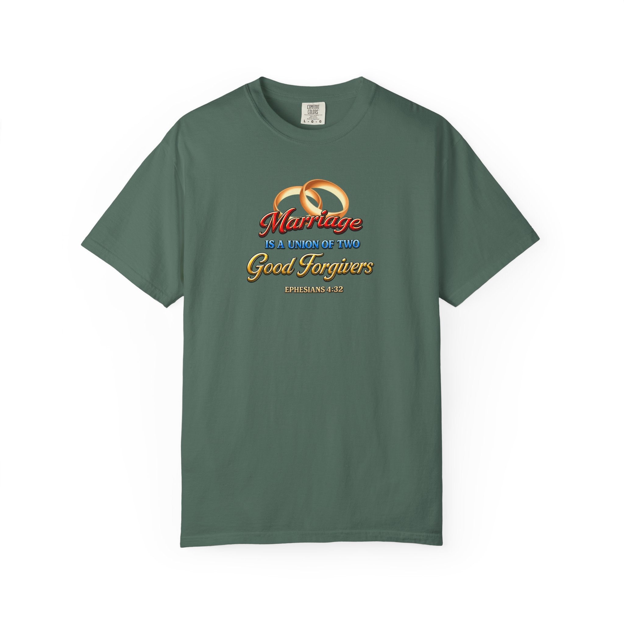 Marriage Is a Work of Two Good Forgivers Wedding Rings T-Shirt