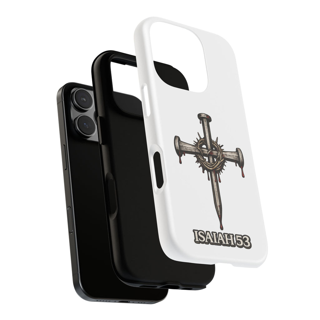 Isaiah 53 Cross Phone Case – Christian Faith Tough Phone Cover