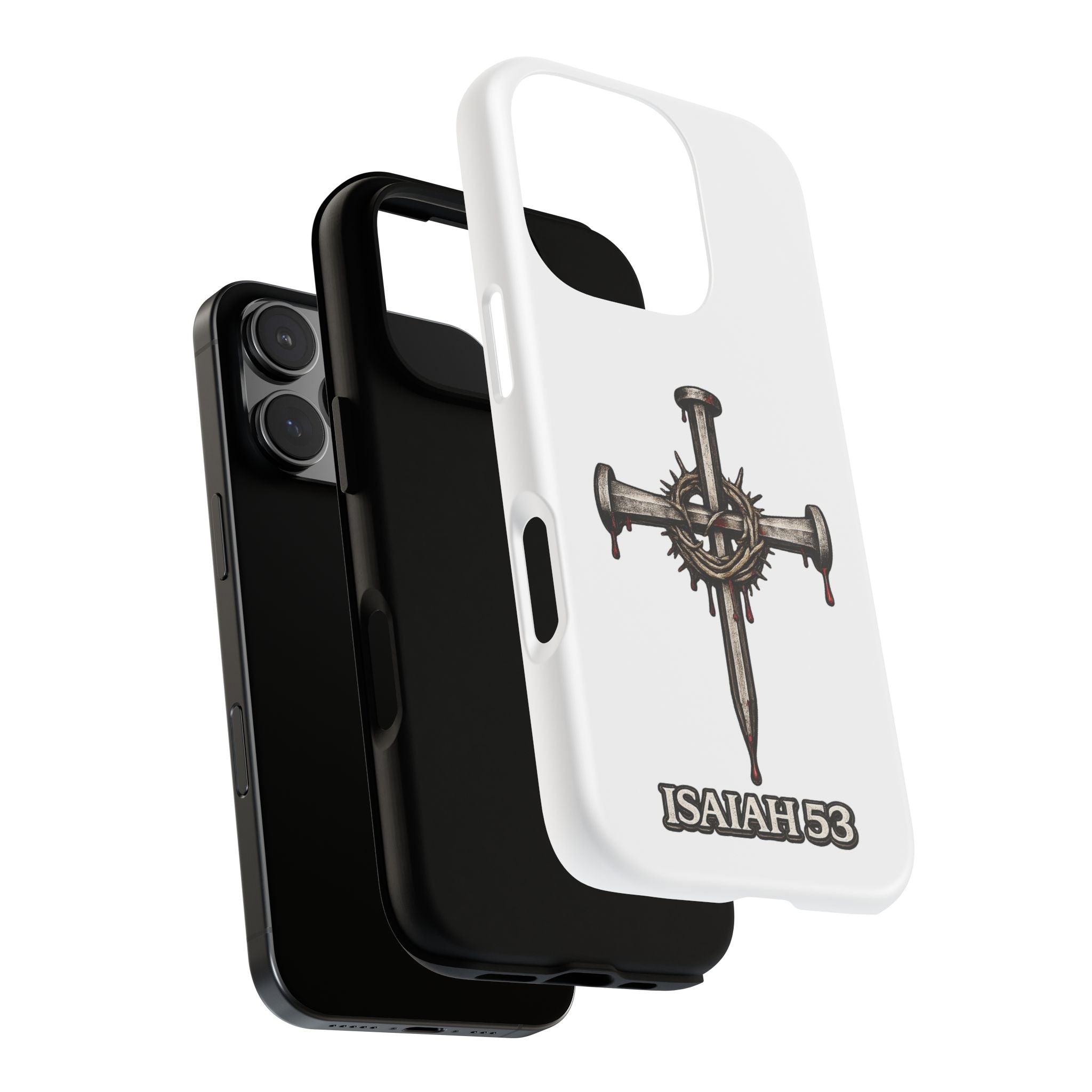 Isaiah 53 Cross Phone Case – Christian Faith Tough Phone Cover