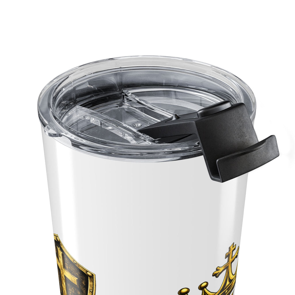 Jesus Is King 20oz Tumbler — Christian Faith Travel Mug with Crown Design