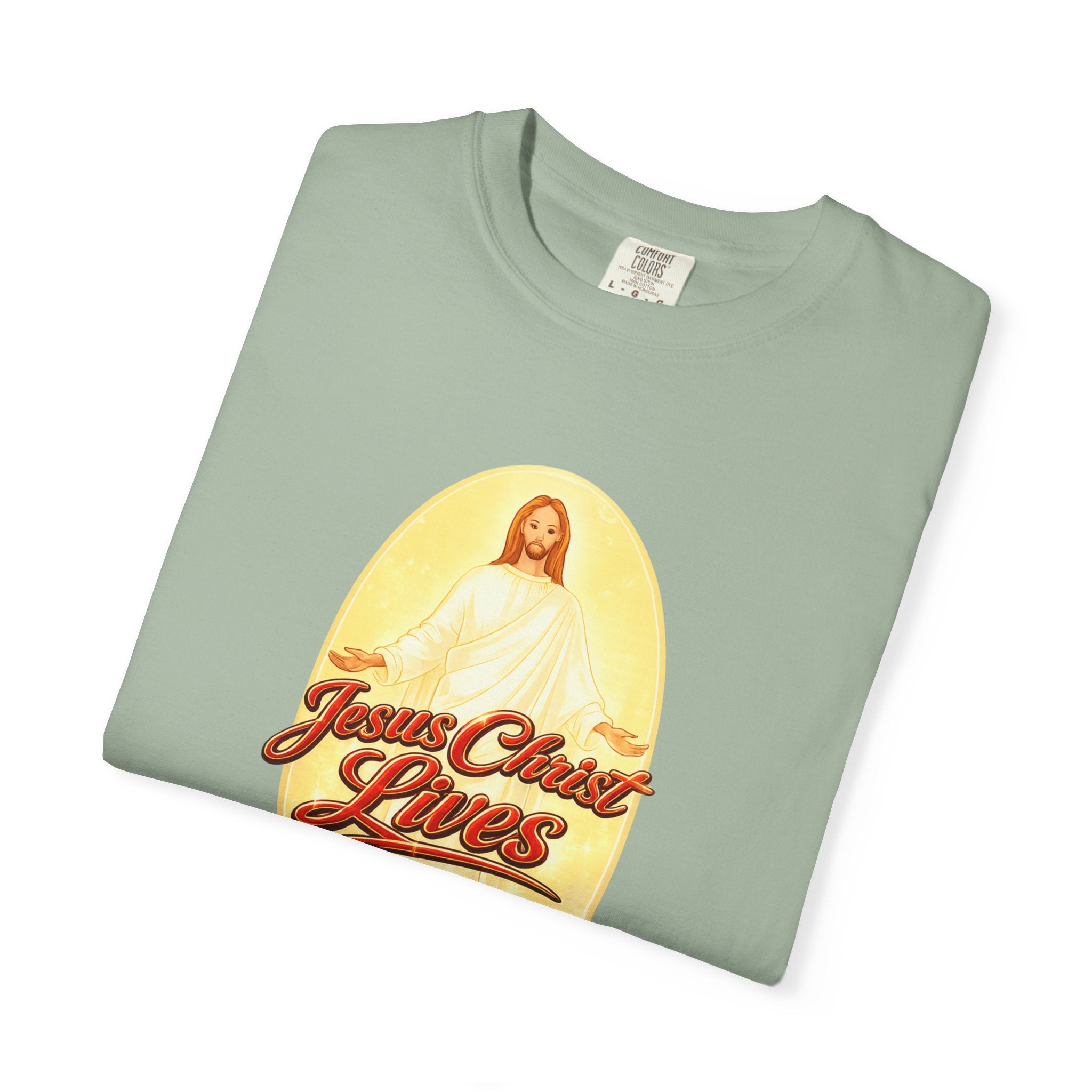 Jesus Christ Lives T-Shirt — Faith Graphic Tee with ‘Full Armor of God’ Back