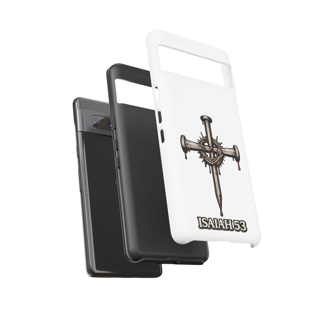 Isaiah 53 Cross Phone Case – Christian Faith Tough Phone Cover