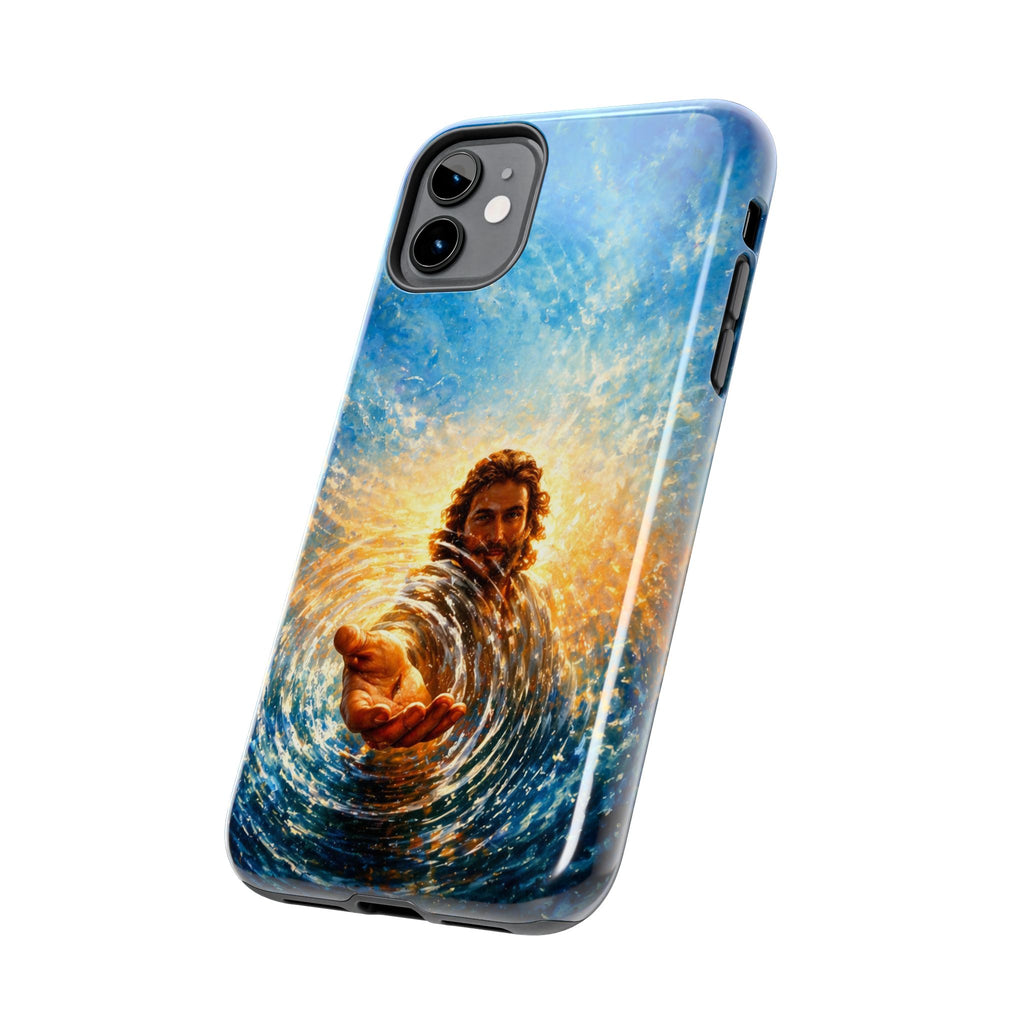 Phone Case — Inspirational Jesus Reach Design, Protective Tough Christian iPhone Cover