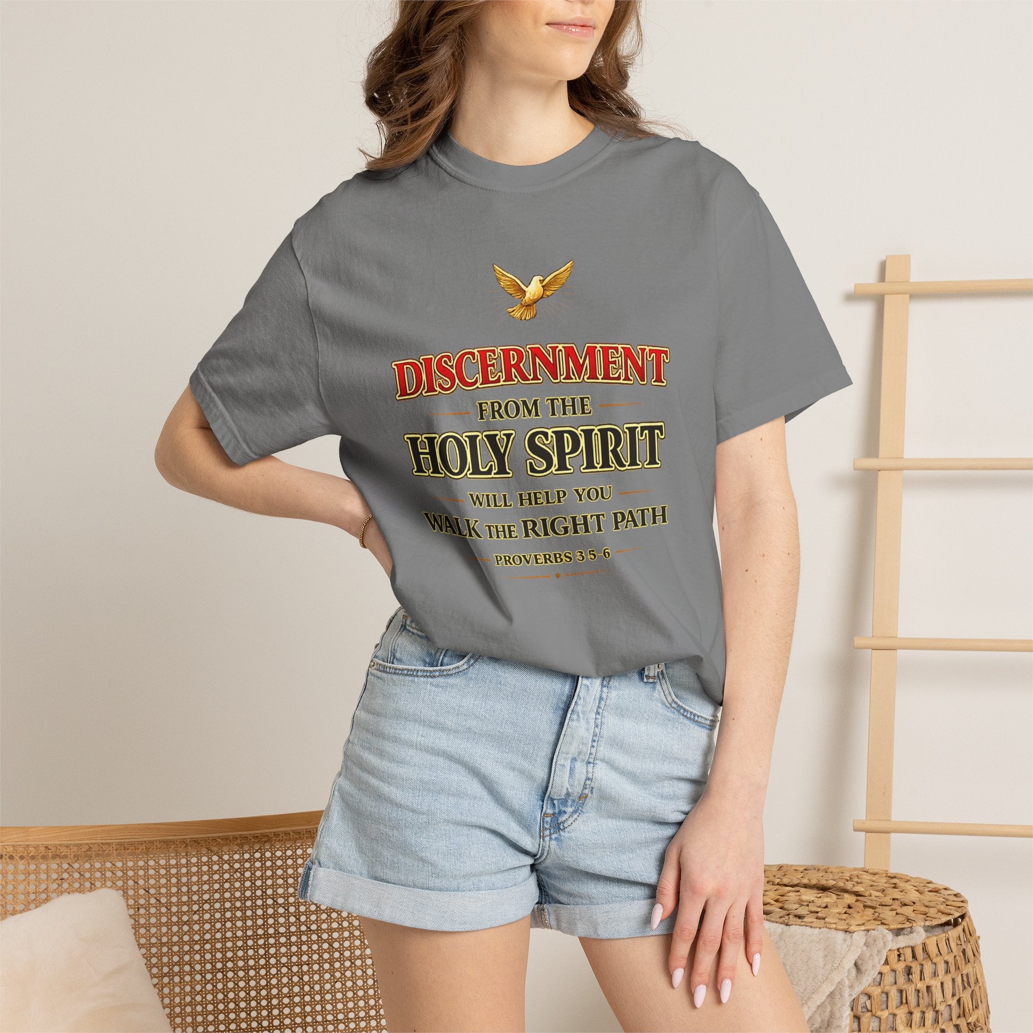 Discernment from the Holy Spirit T-Shirt — Proverbs 3:5-6 Christian Faith Tee
