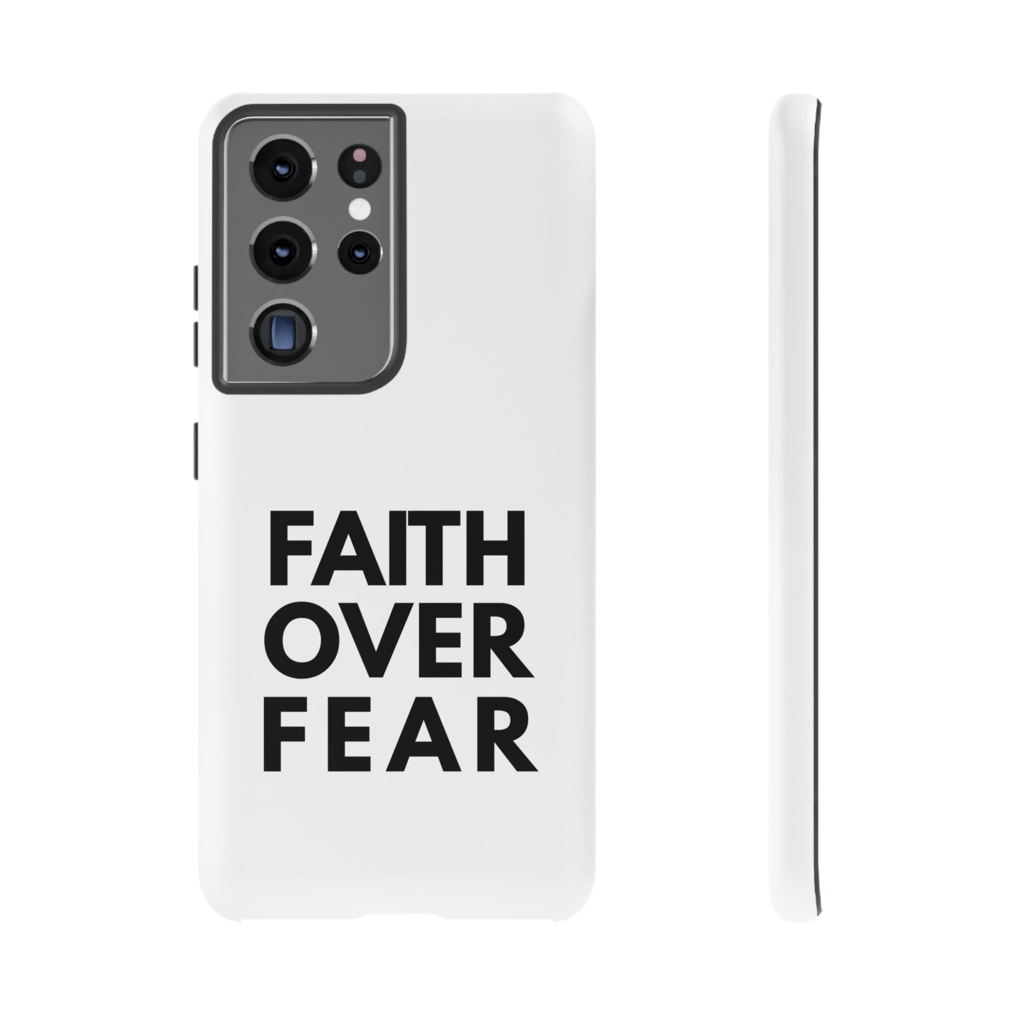 Faith Over Fear Phone Case — Inspirational Christian Protective Cover