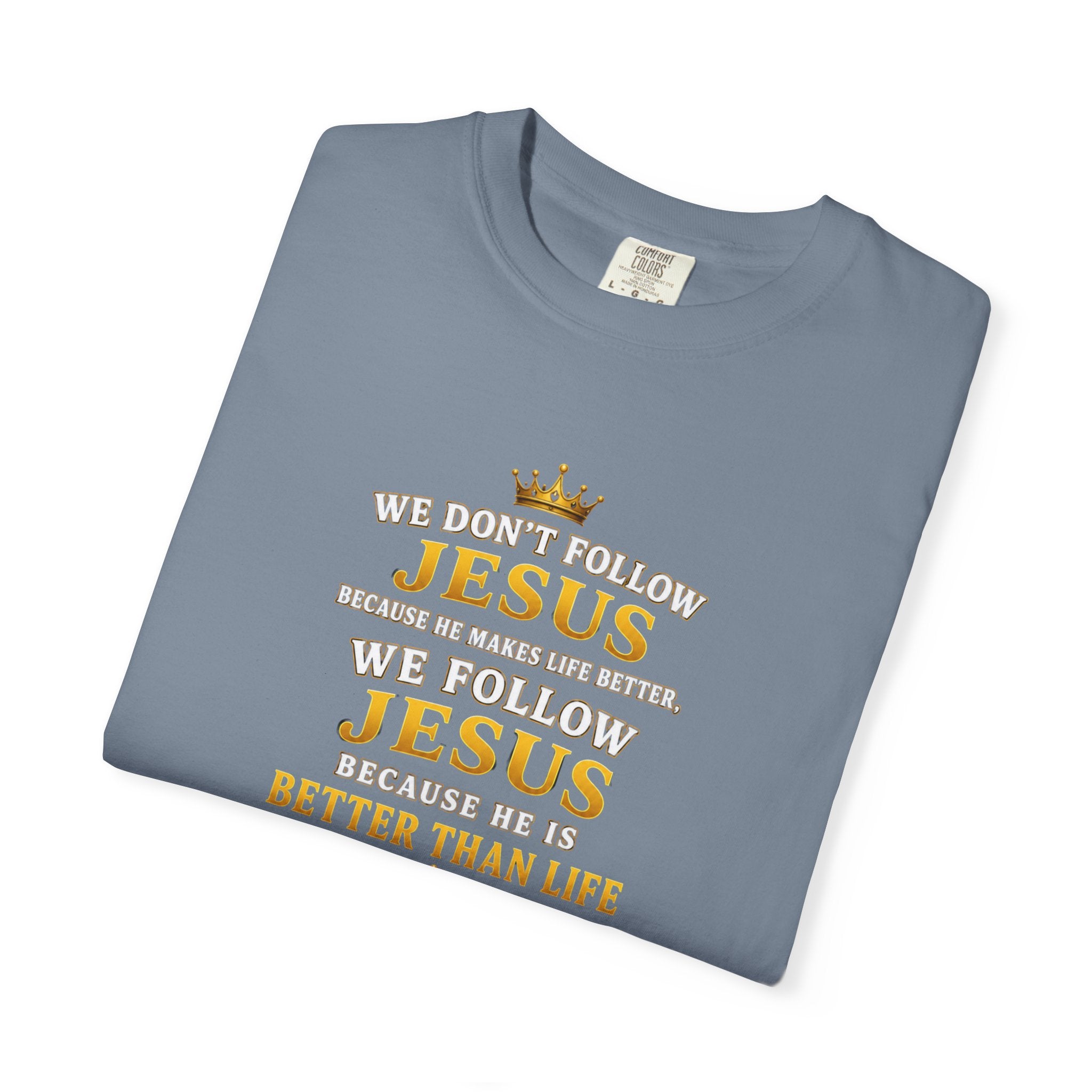 Jesus Is Better Than Life T-Shirt — Christian Faith Graphic Tee (Psalm 63:3)