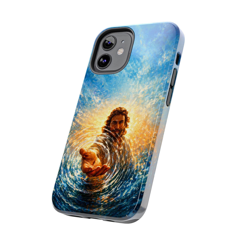 Phone Case — Inspirational Jesus Reach Design, Protective Tough Christian iPhone Cover