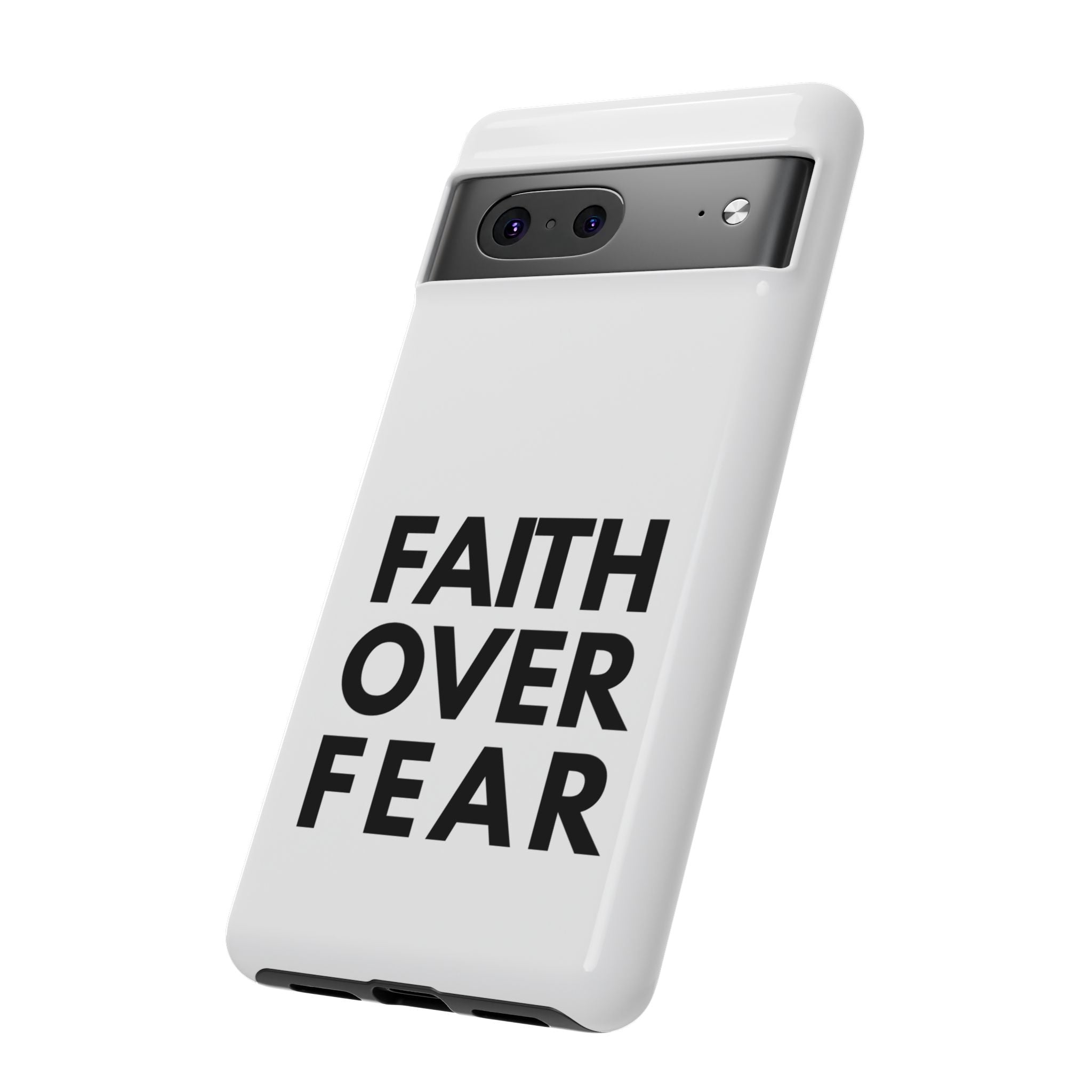 Faith Over Fear Phone Case — Inspirational Christian Protective Cover