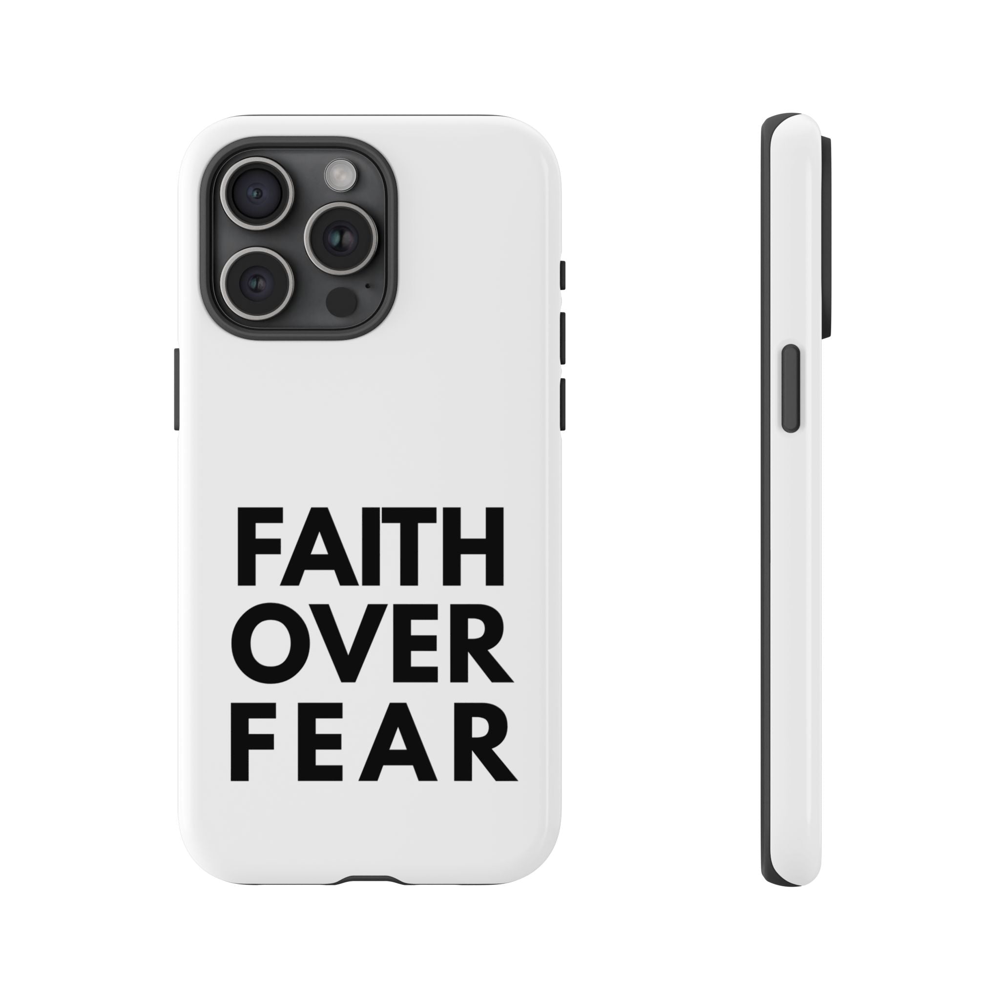 Faith Over Fear Phone Case — Inspirational Christian Protective Cover
