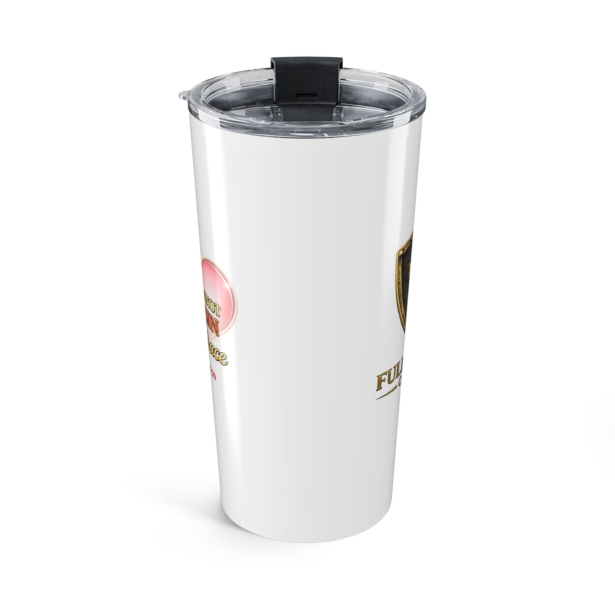 20oz Floral Shield Tumbler — Funny Mom Quote Insulated Travel Cup