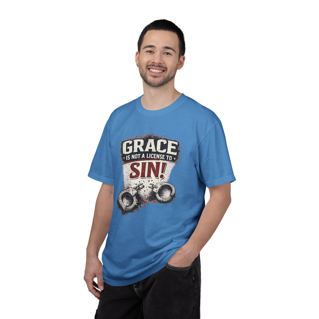 Grace Is Not a License to Sin T-Shirt — Christian Faith Graphic Tee