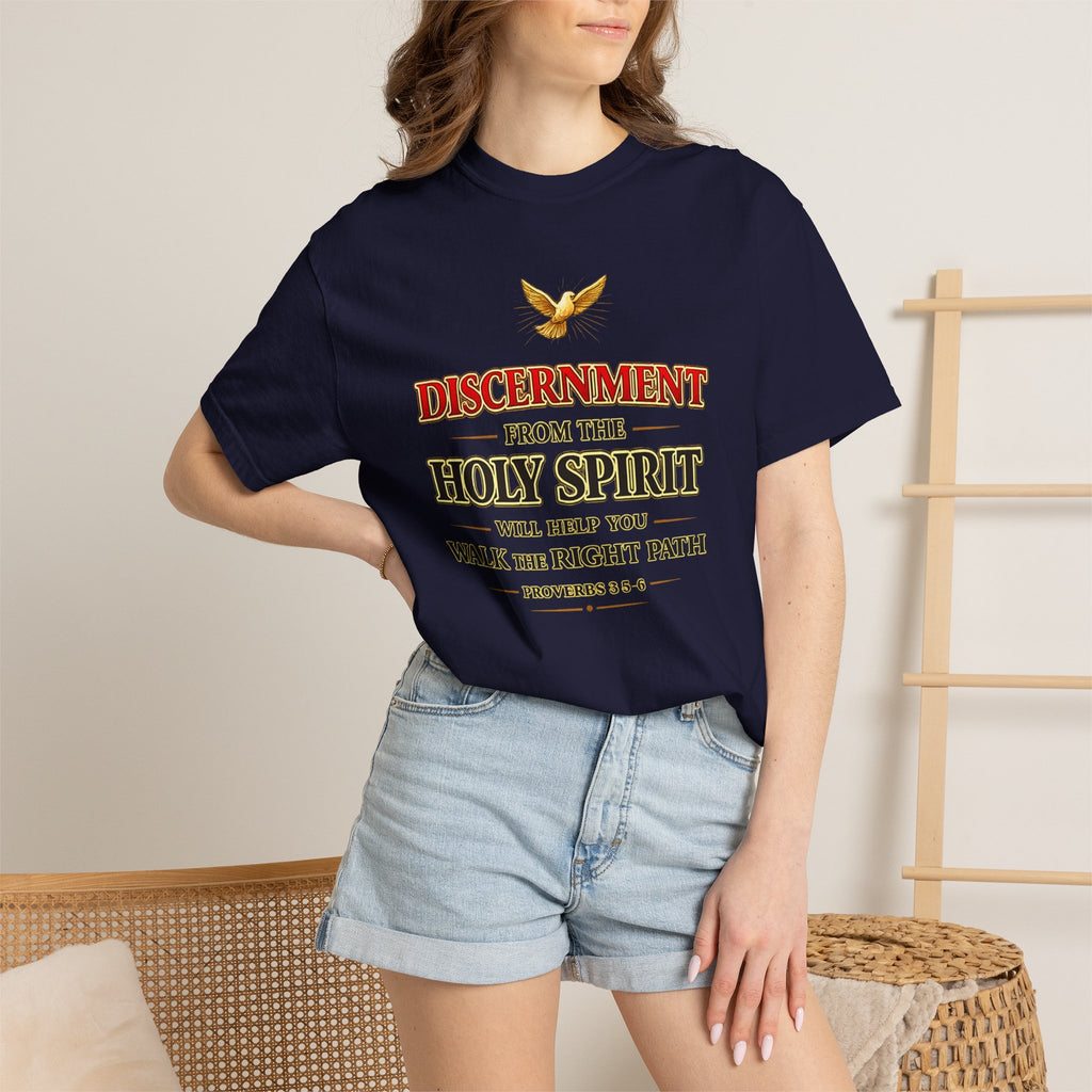 Discernment from the Holy Spirit T-Shirt — Proverbs 3:5-6 Christian Faith Tee