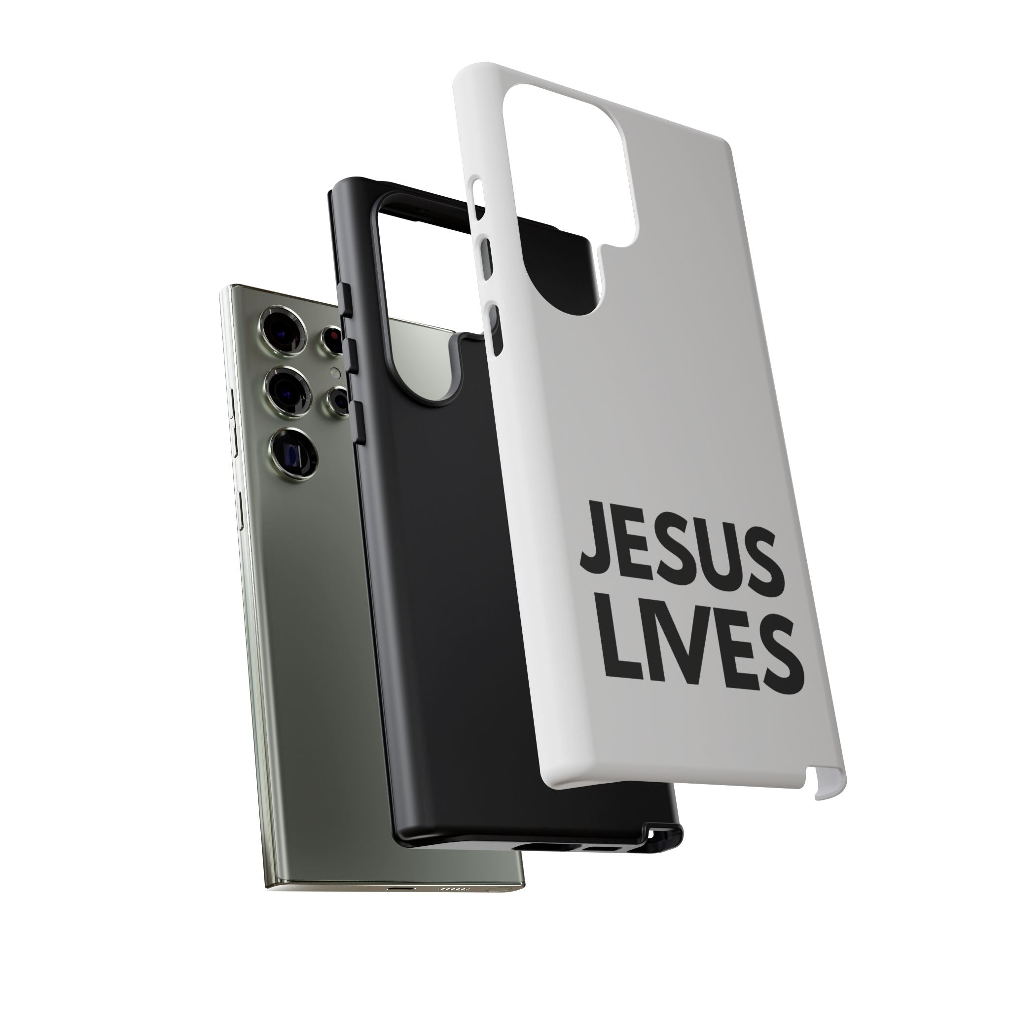 Jesus Lives Phone Case — Christian Faith Protective Phone Cover
