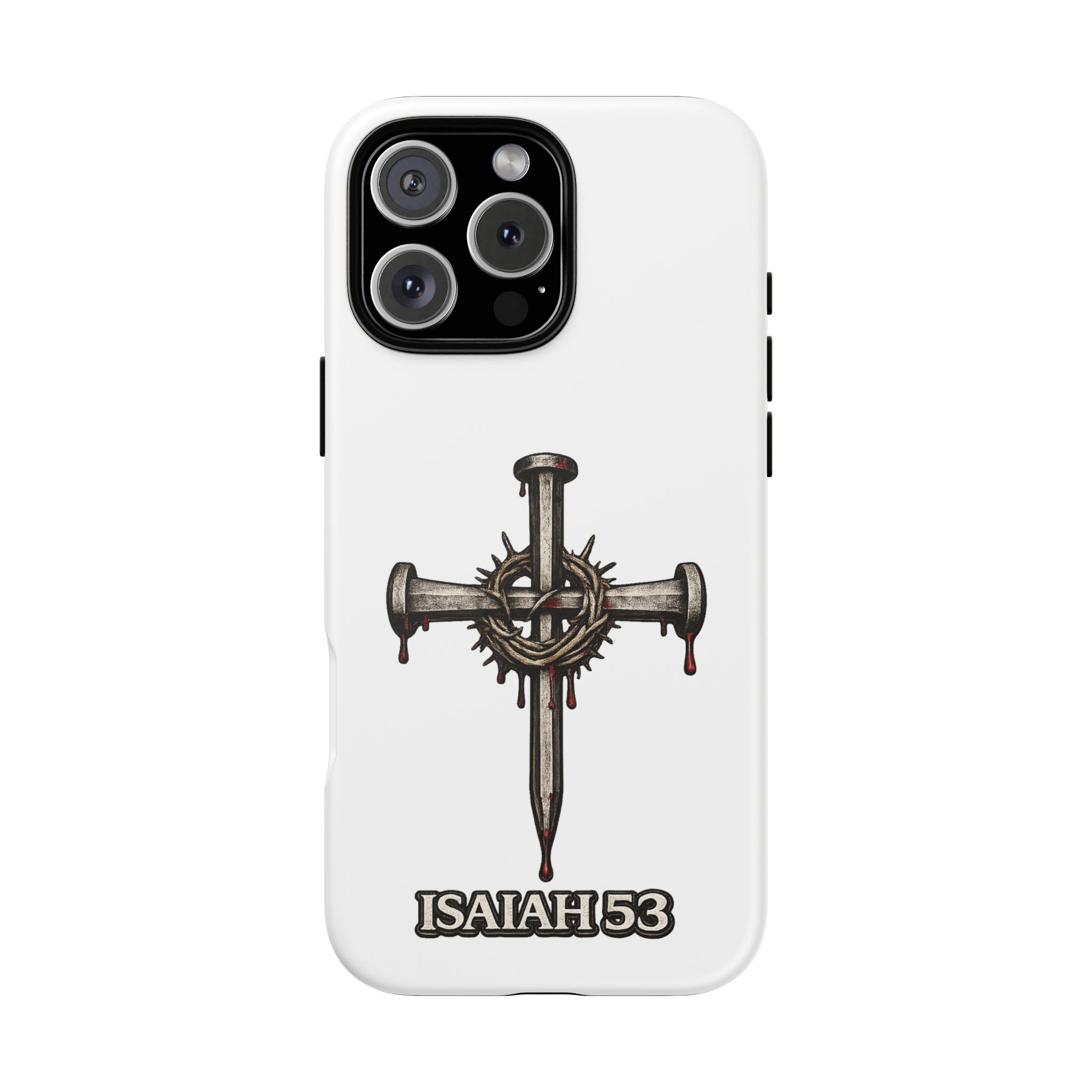 Isaiah 53 Cross Phone Case – Christian Faith Tough Phone Cover