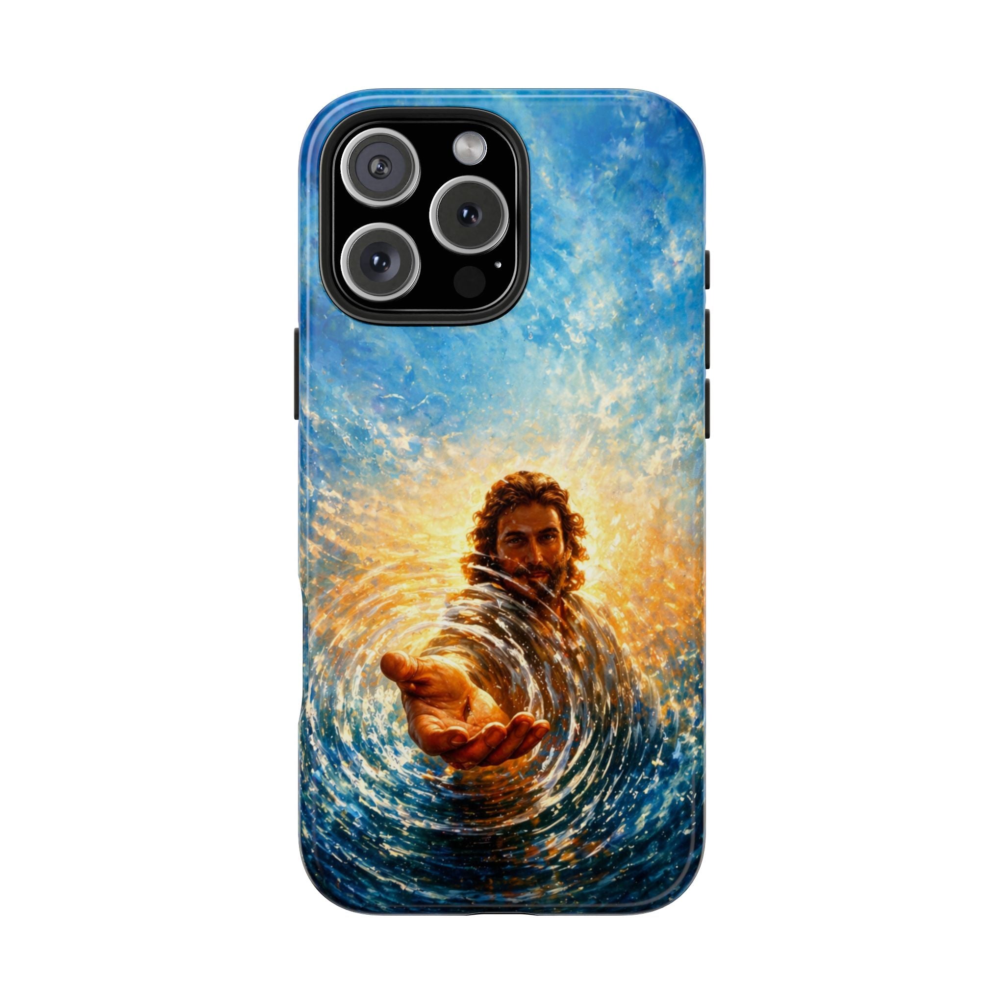 Phone Case — Inspirational Jesus Reach Design, Protective Tough Christian iPhone Cover