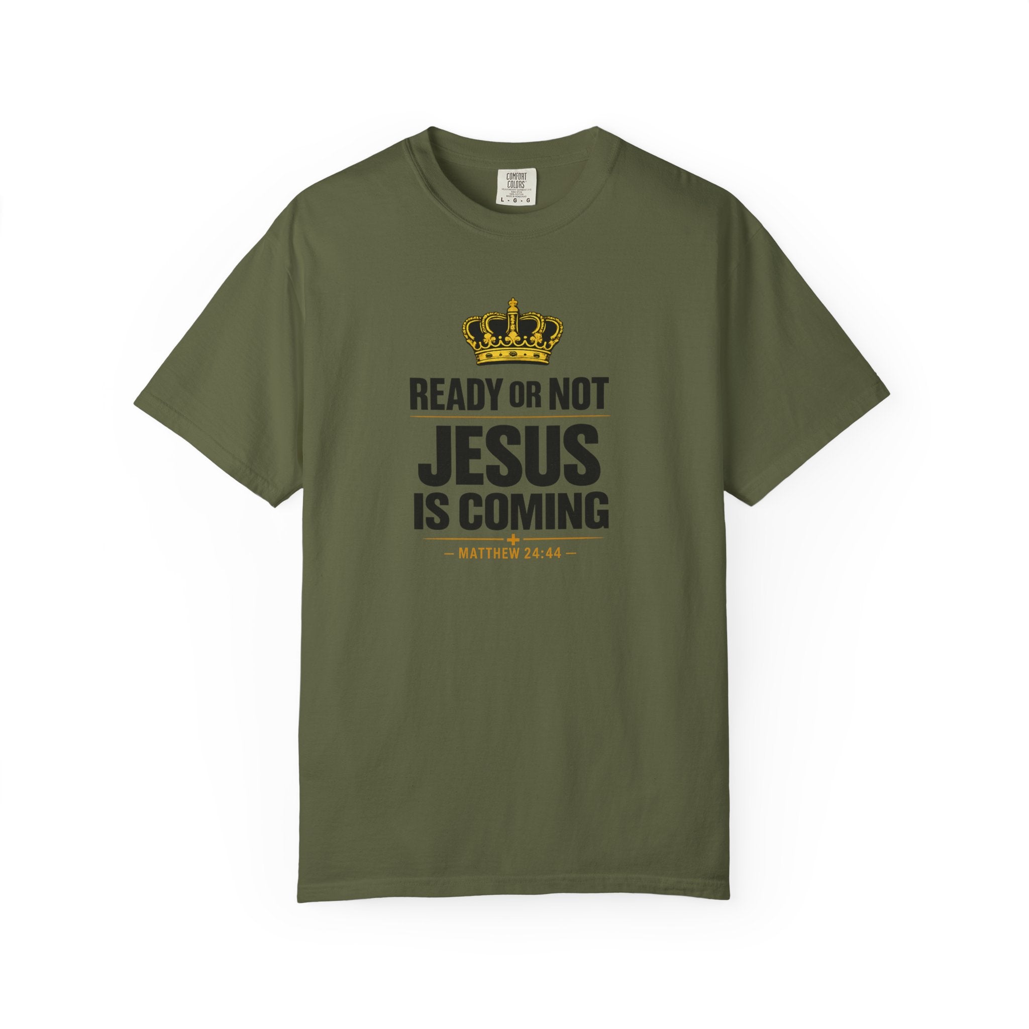 Jesus Is Coming T-Shirt — "Ready or Not" Christian Faith Tee