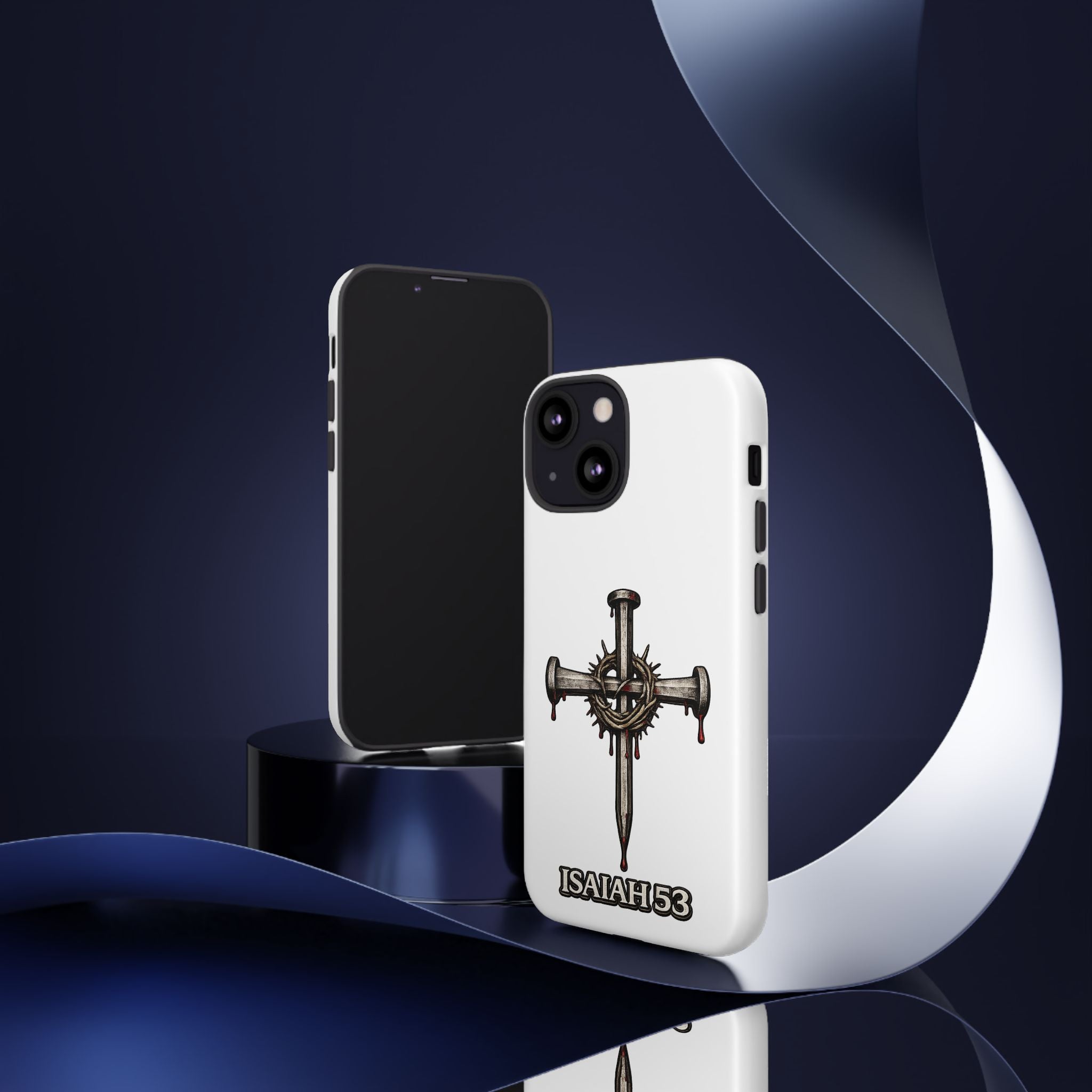 Isaiah 53 Cross Phone Case – Christian Faith Tough Phone Cover