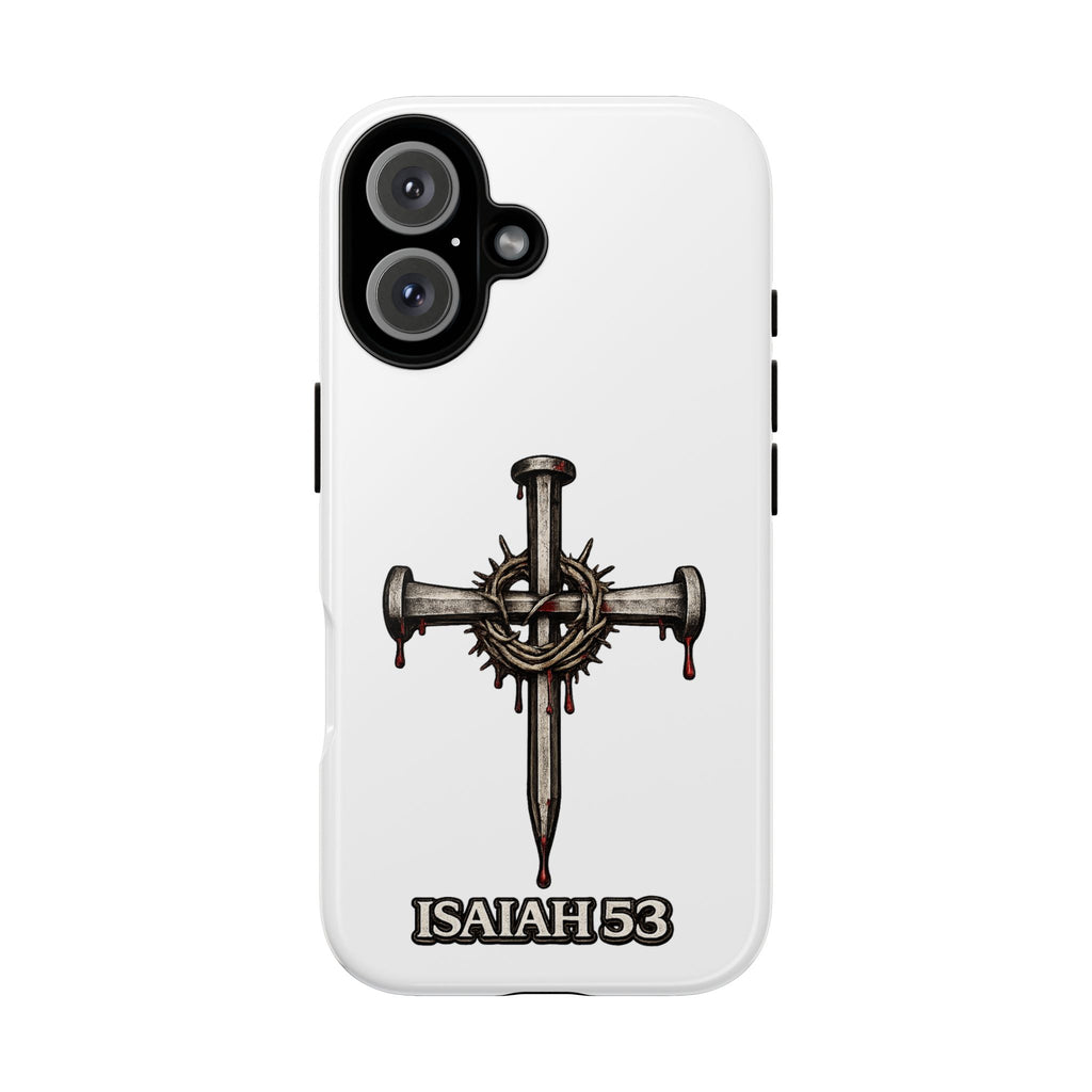 Isaiah 53 Cross Phone Case – Christian Faith Tough Phone Cover