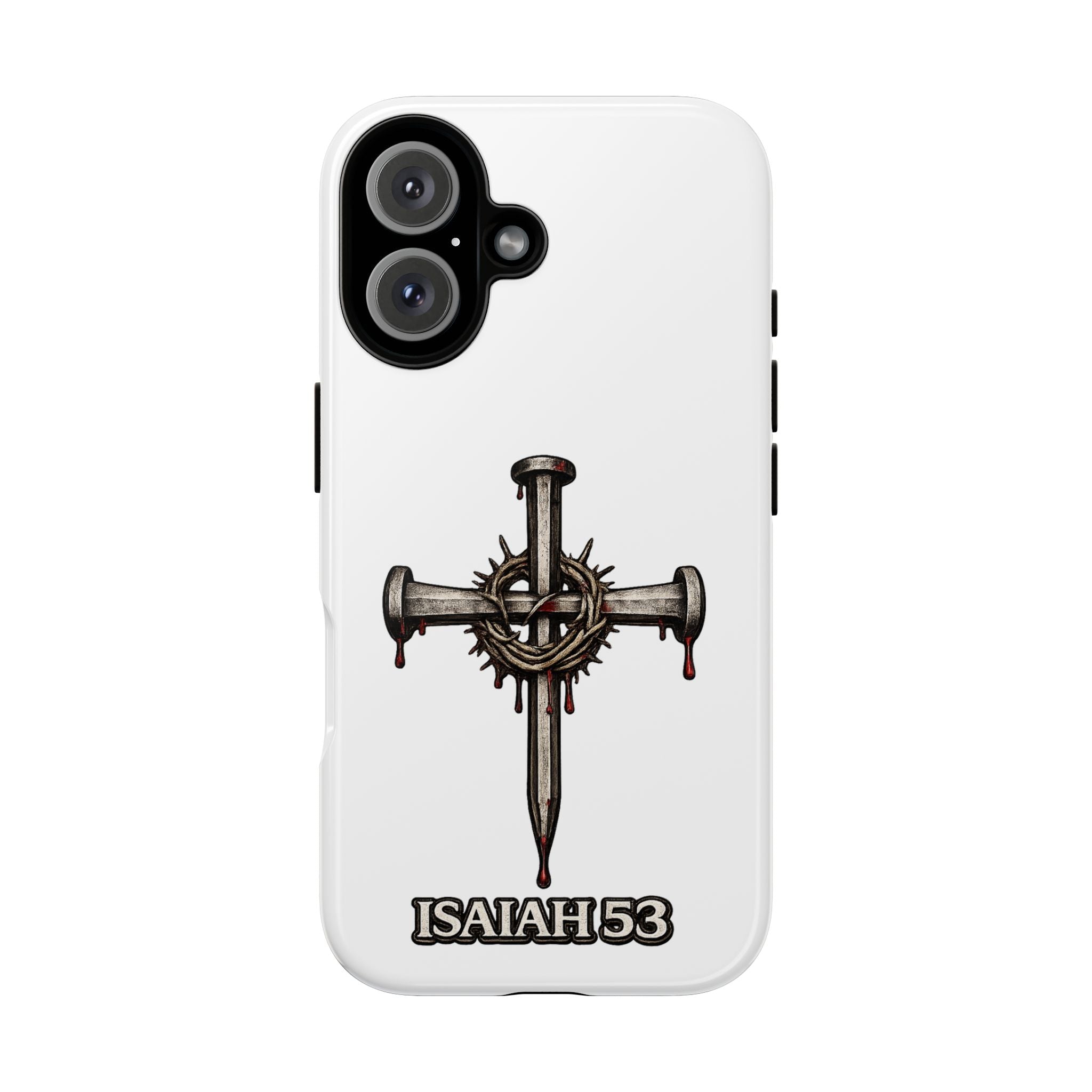Isaiah 53 Cross Phone Case – Christian Faith Tough Phone Cover
