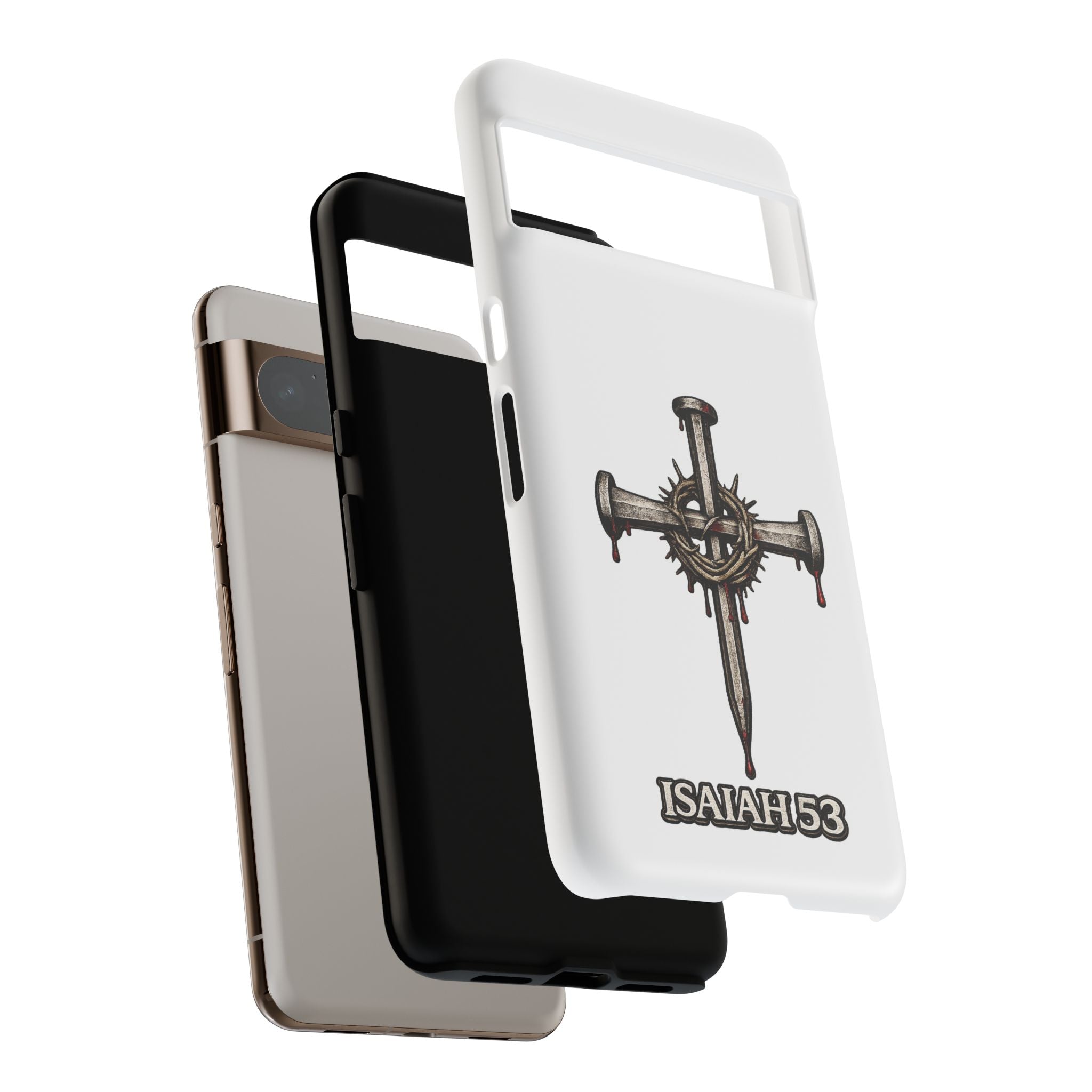 Isaiah 53 Cross Phone Case – Christian Faith Tough Phone Cover