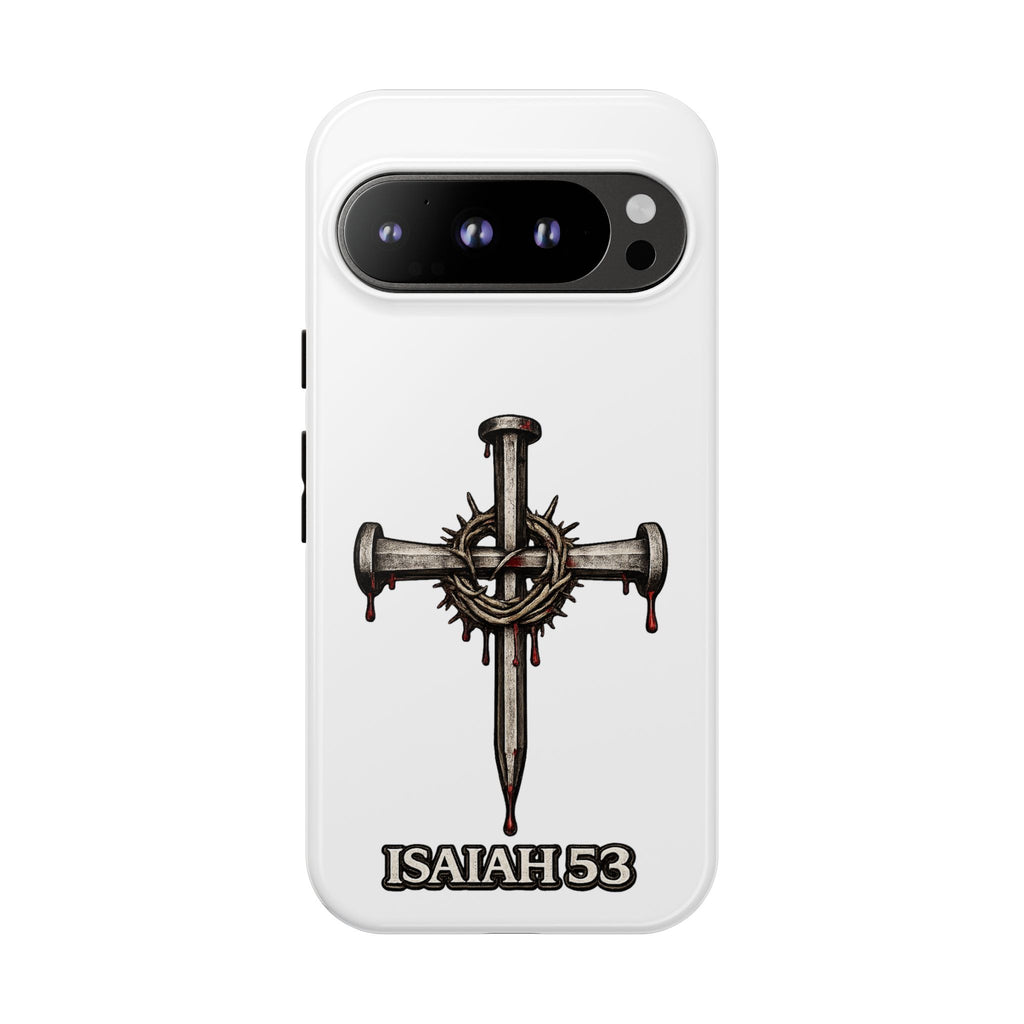 Isaiah 53 Cross Phone Case – Christian Faith Tough Phone Cover