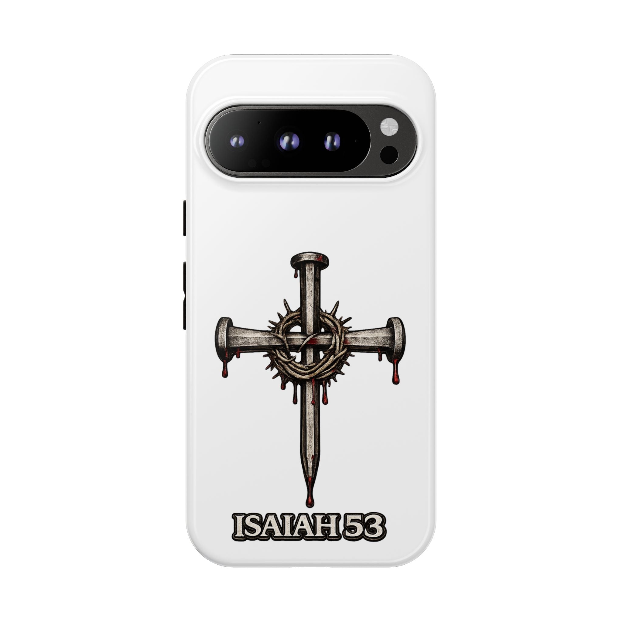 Isaiah 53 Cross Phone Case – Christian Faith Tough Phone Cover