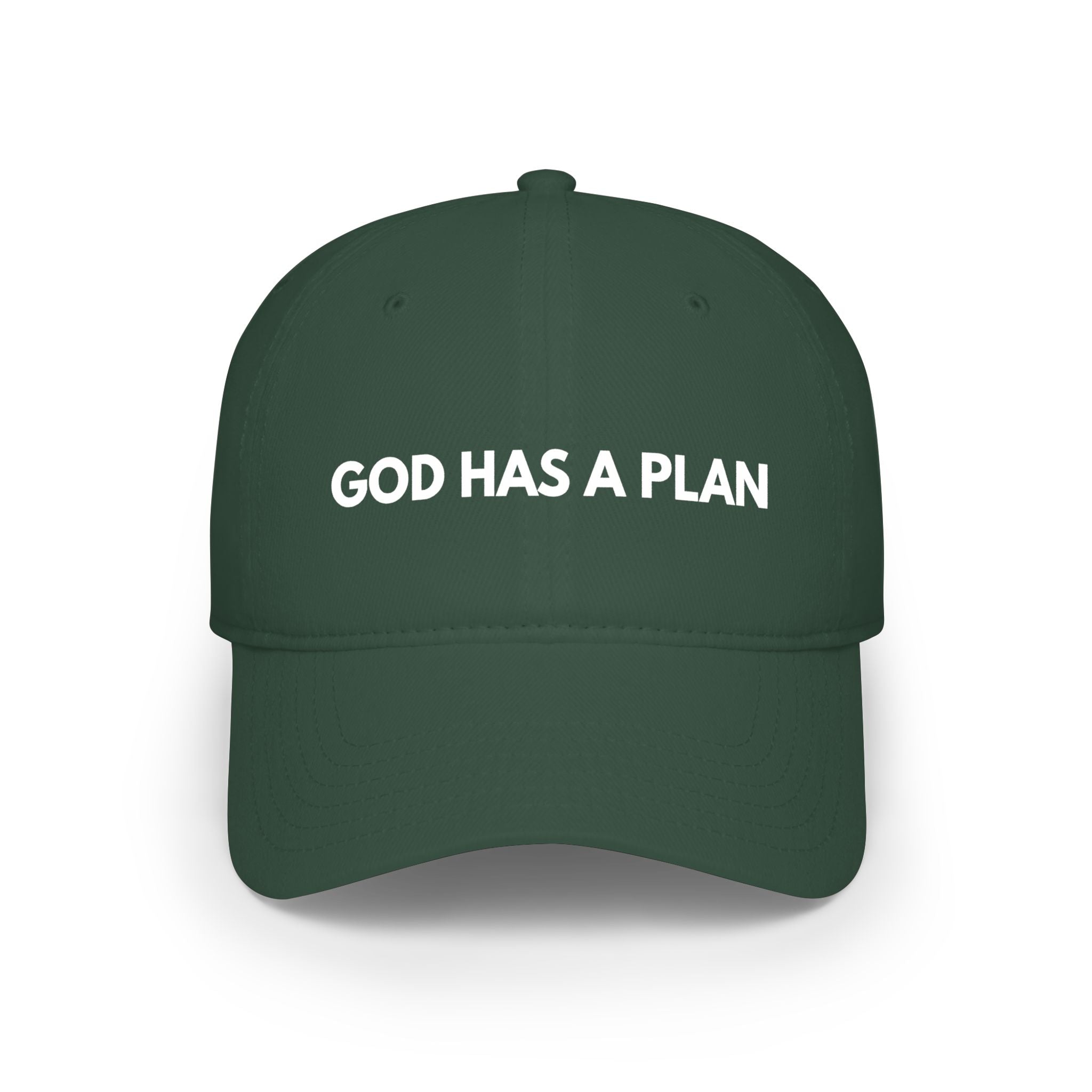 Baseball Cap — "God Has a Plan" Embroidered Faith Hat