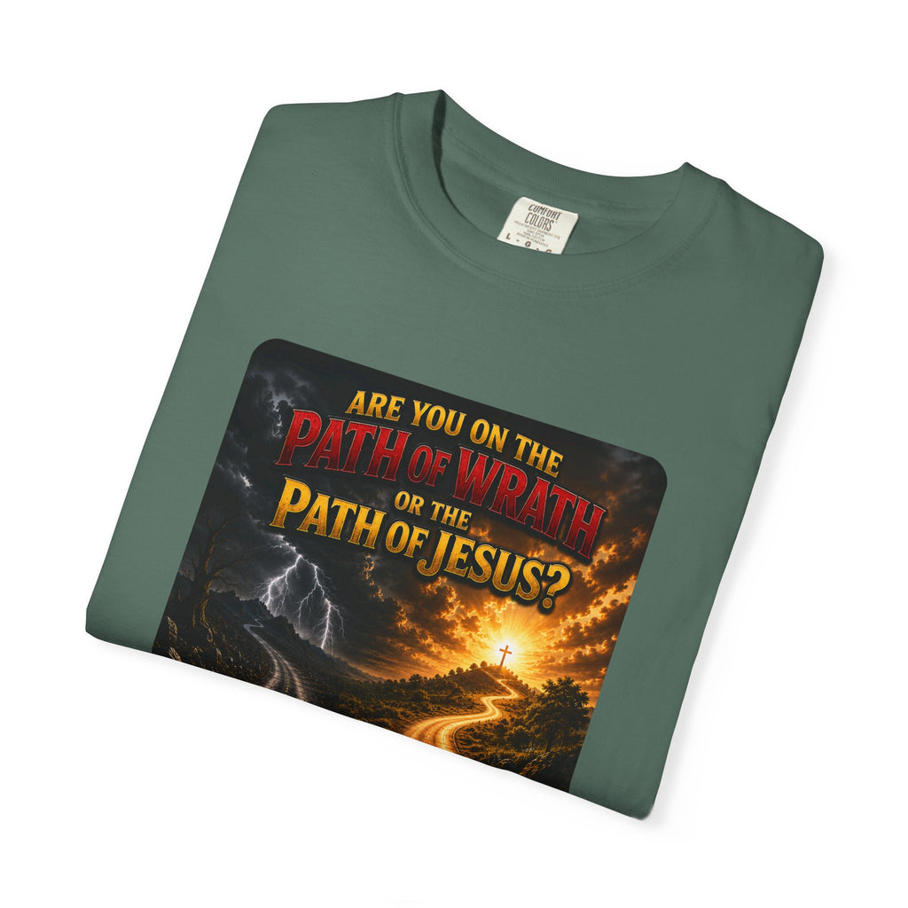 Christian Faith T-Shirt — "Path of Jesus" Matthew 7:13-14 Inspirational Tee