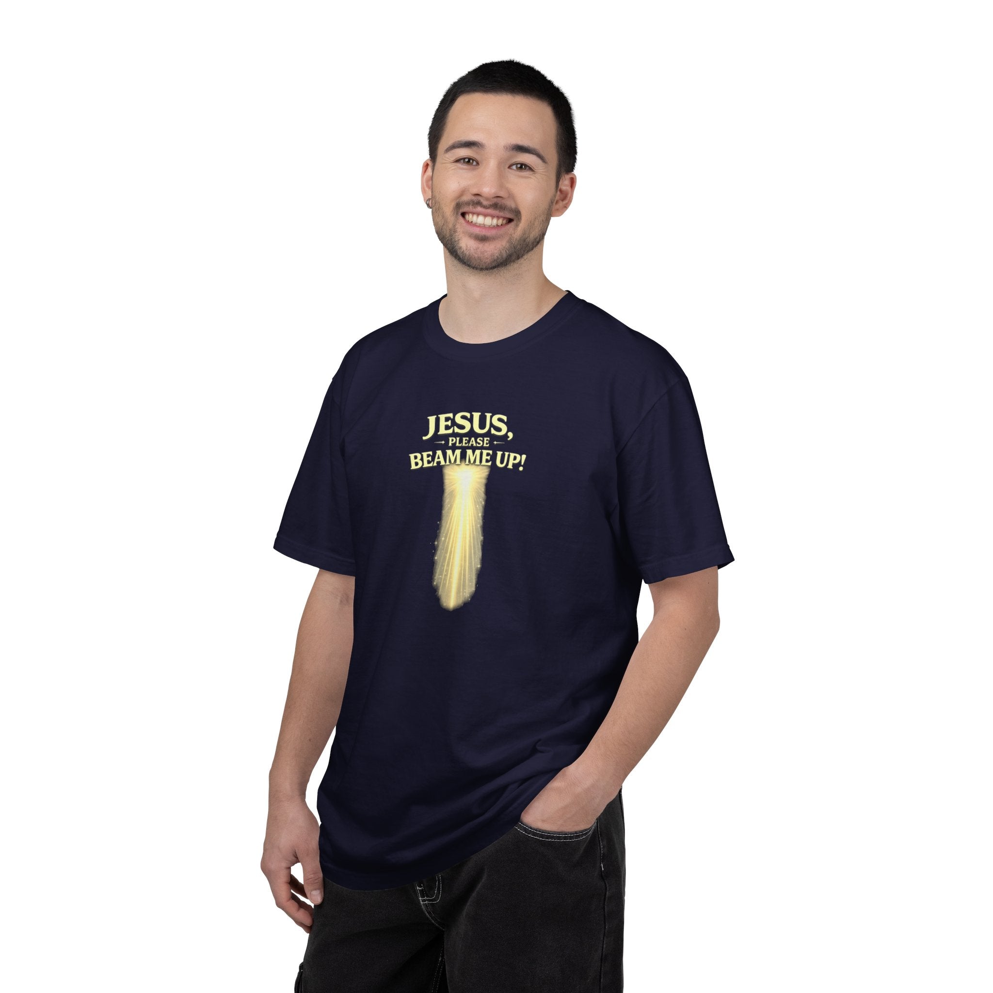 Jesus Please Beam Me Up T-Shirt — Christian Faith Graphic Tee