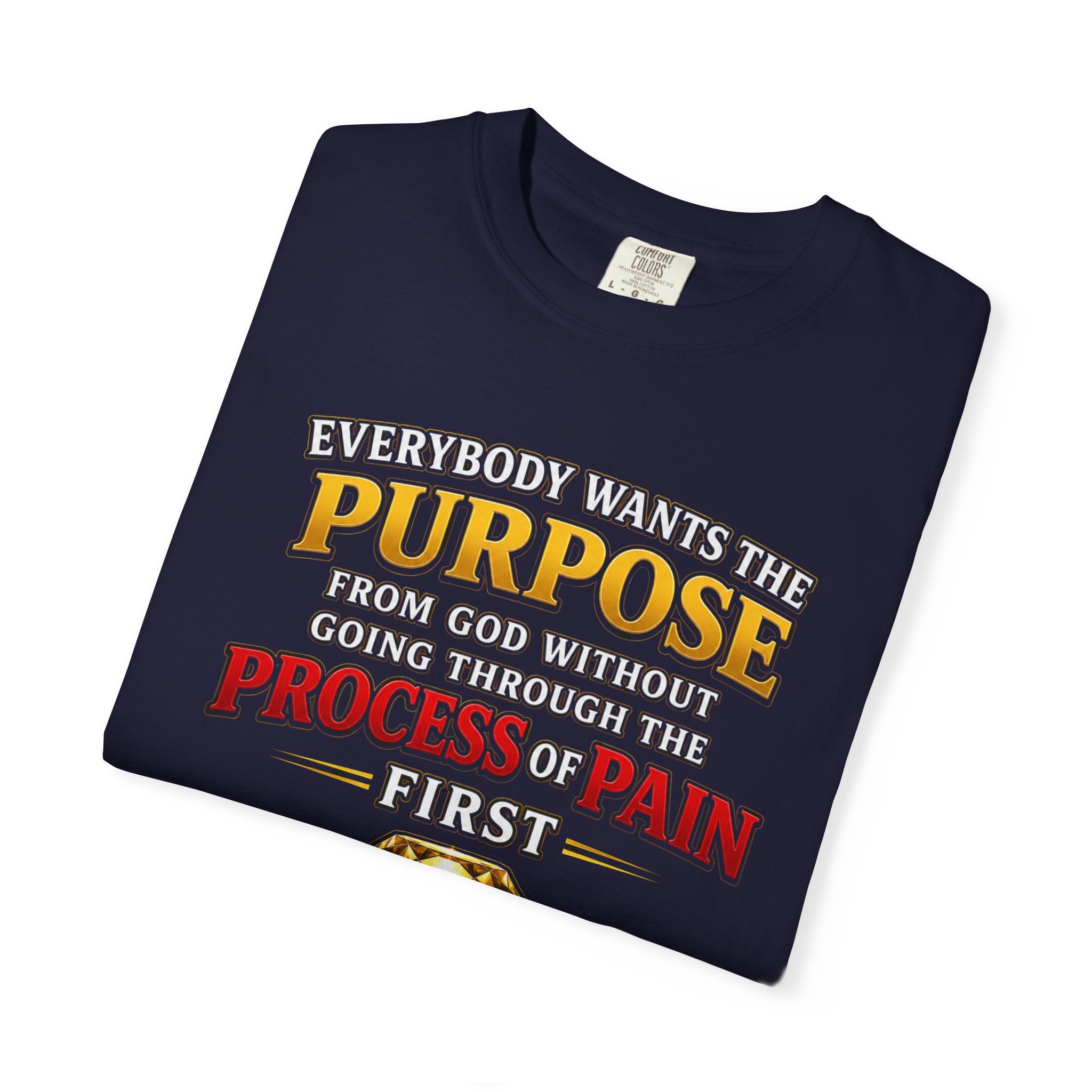 Purpose Through Pain T-Shirt — Romans 5:3-4 Inspirational Faith Tee