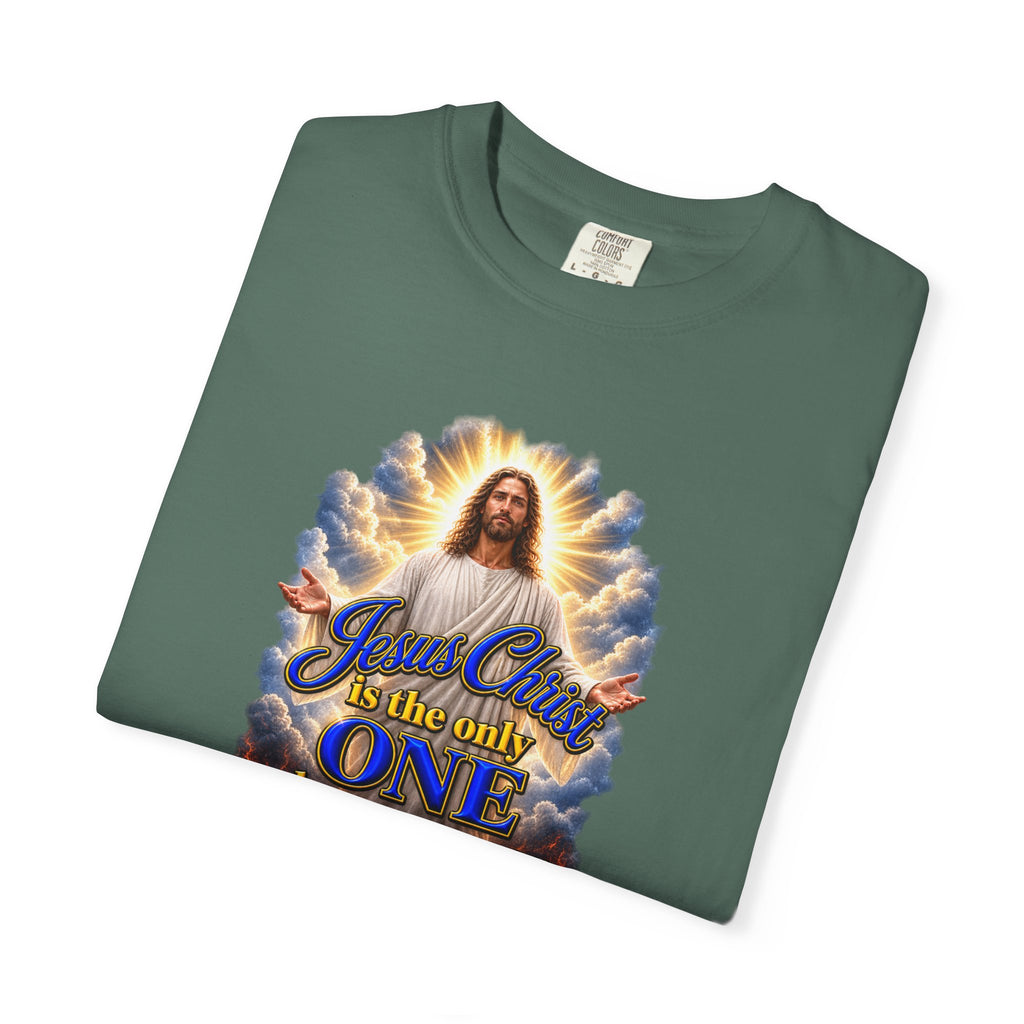 Christian Jesus Graphic T‑Shirt — "Jesus Christ is the only one who can save you from Hell" (Full Armor of God, Religious Faith Tee)