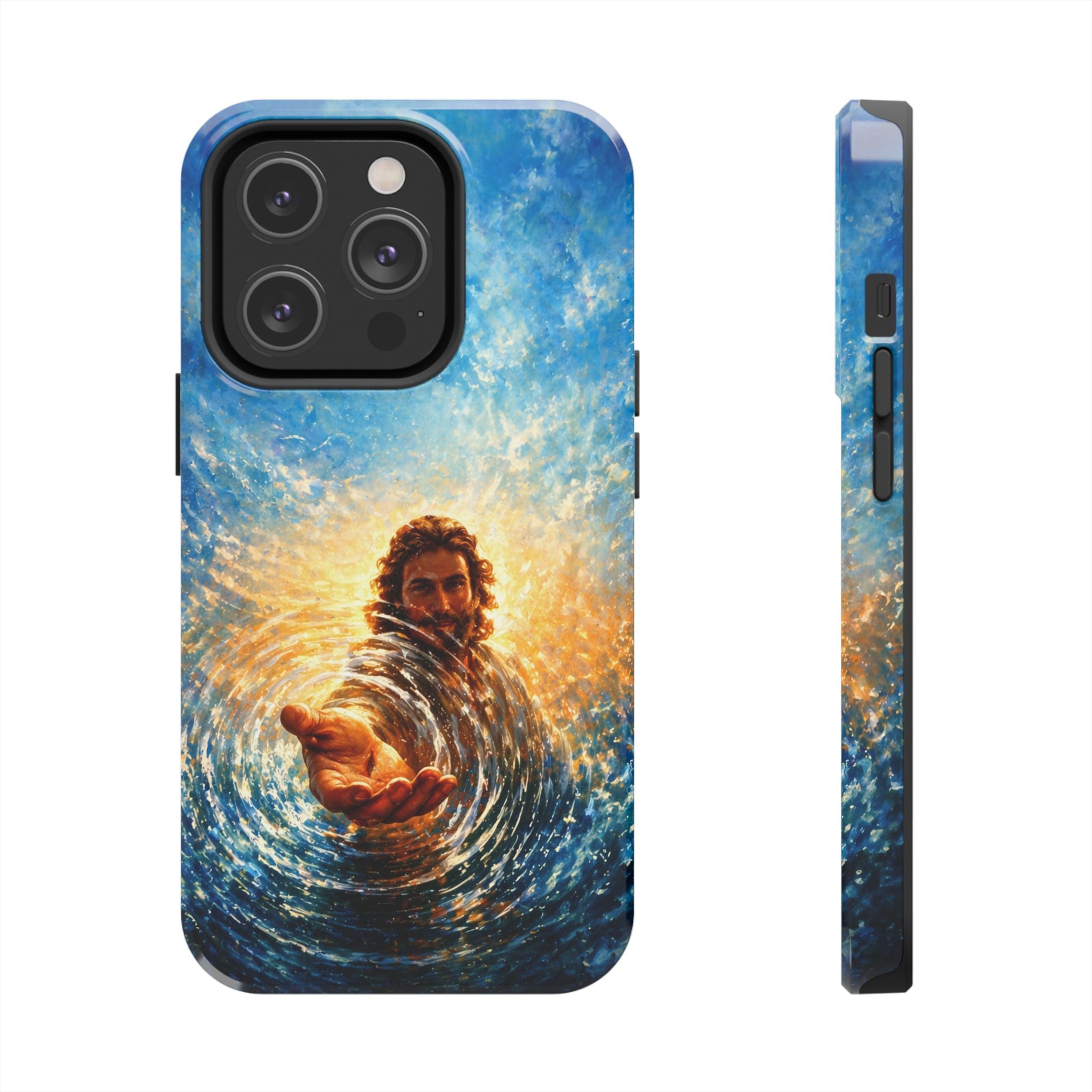 Phone Case — Inspirational Jesus Reach Design, Protective Tough Christian iPhone Cover