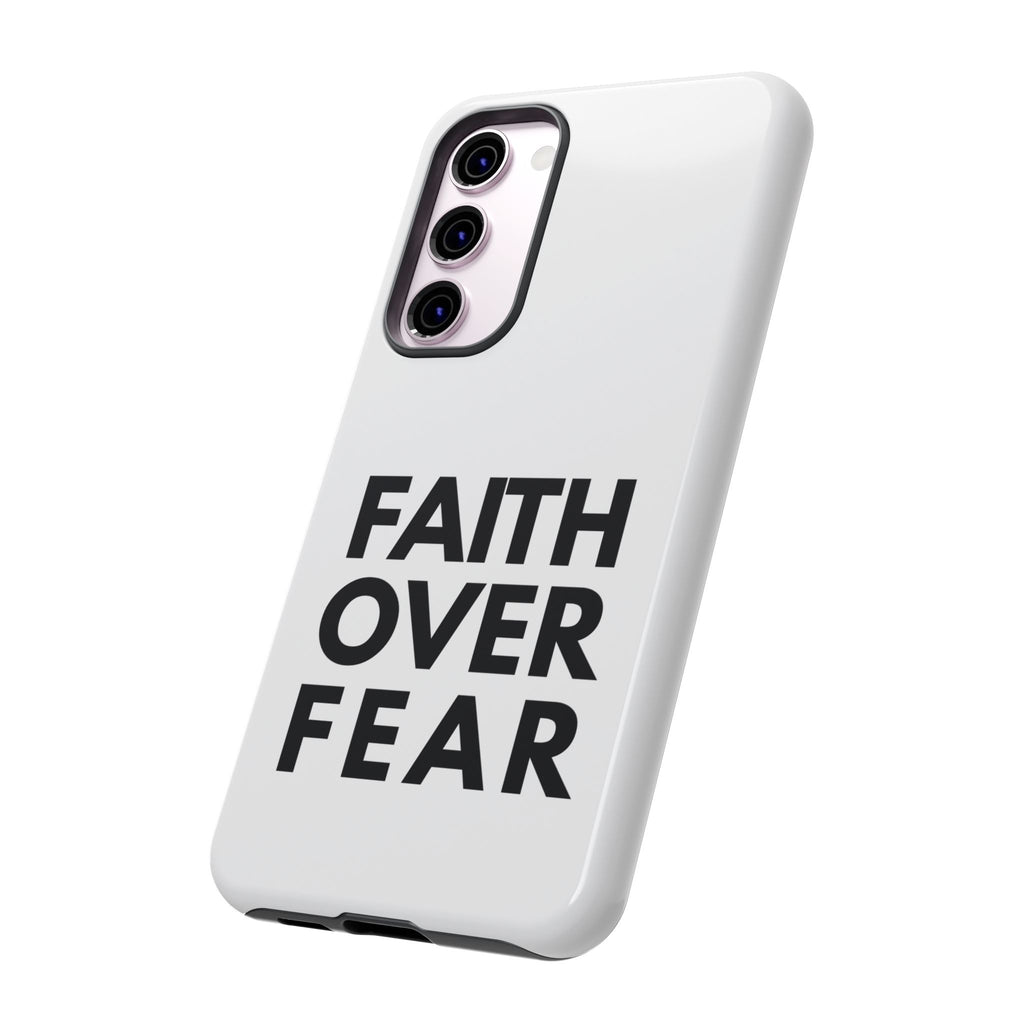 Faith Over Fear Phone Case — Inspirational Christian Protective Cover