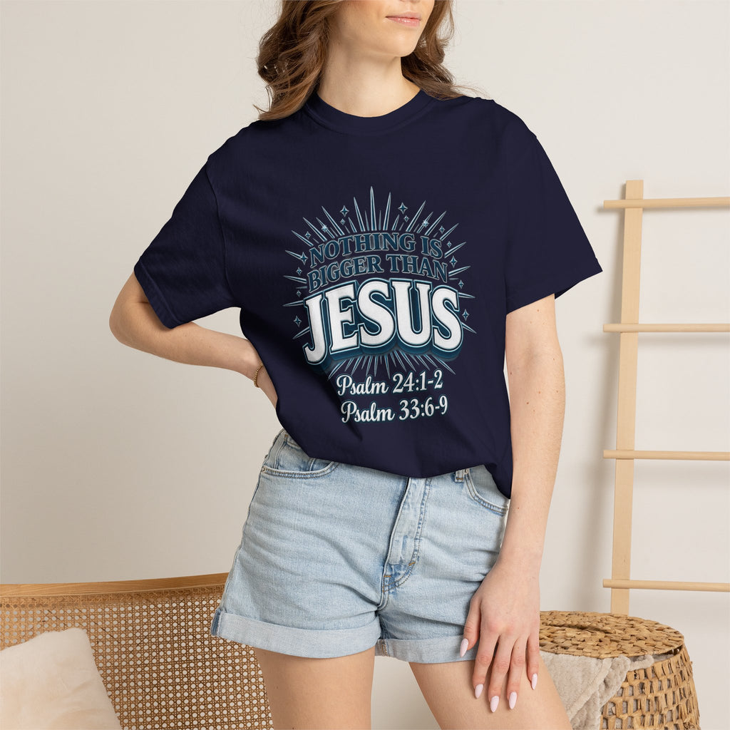 Nothing Is Bigger Than Jesus T-Shirt — "Full Armor of God" Christian Faith Tee