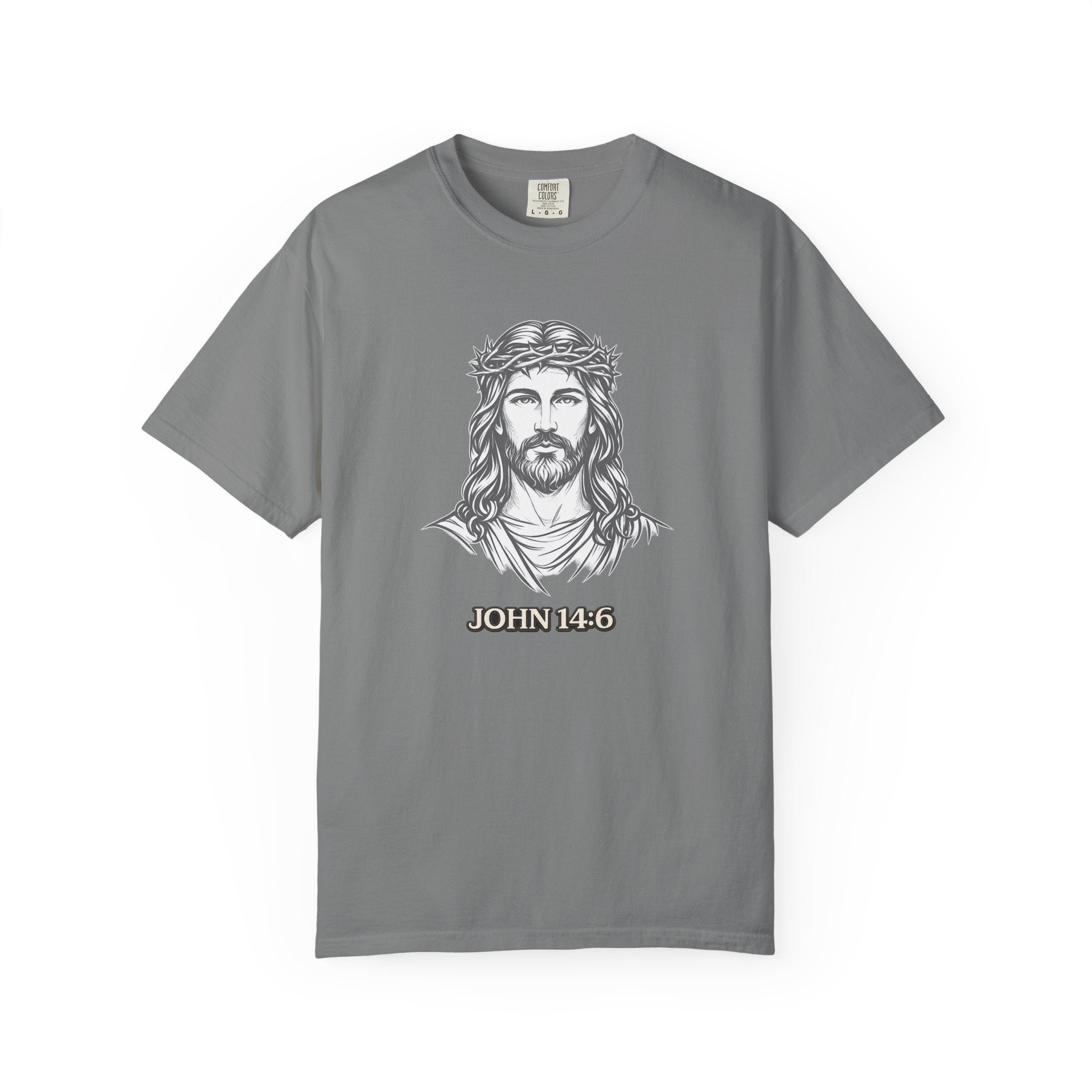 Jesus Portrait T-Shirt — John 14:6 Faith Tee