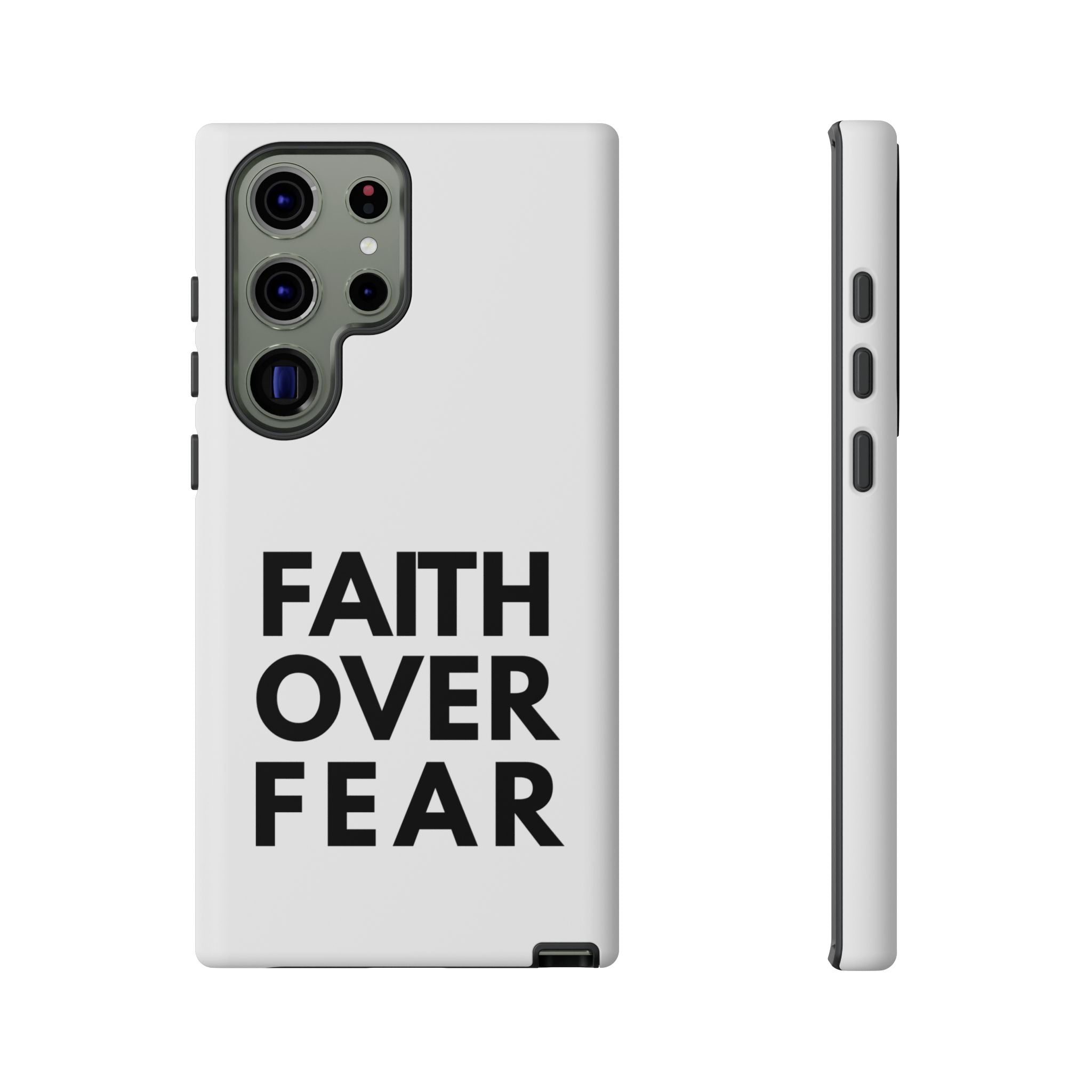 Faith Over Fear Phone Case — Inspirational Christian Protective Cover