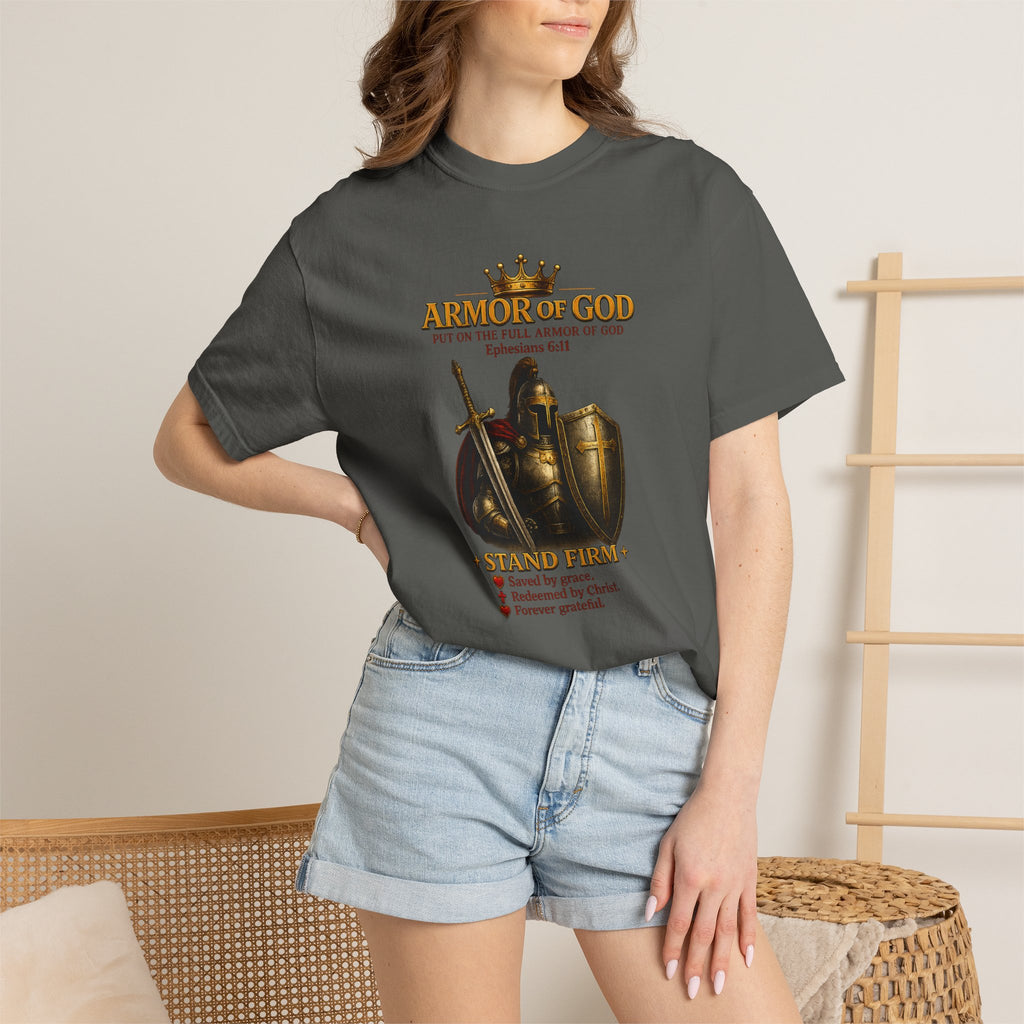 Armor of God T-Shirt — Christian Faith Warrior Faith-Based Tee