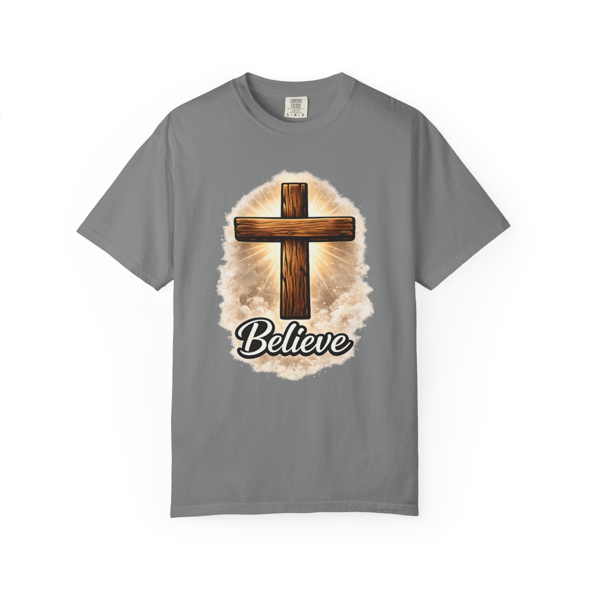 Believe Cross T-Shirt — Christian Faith Graphic Tee