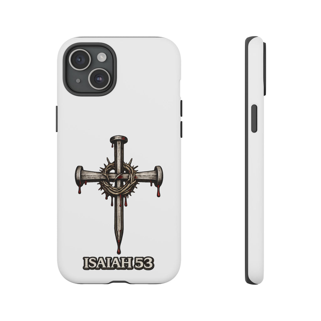 Isaiah 53 Cross Phone Case – Christian Faith Tough Phone Cover