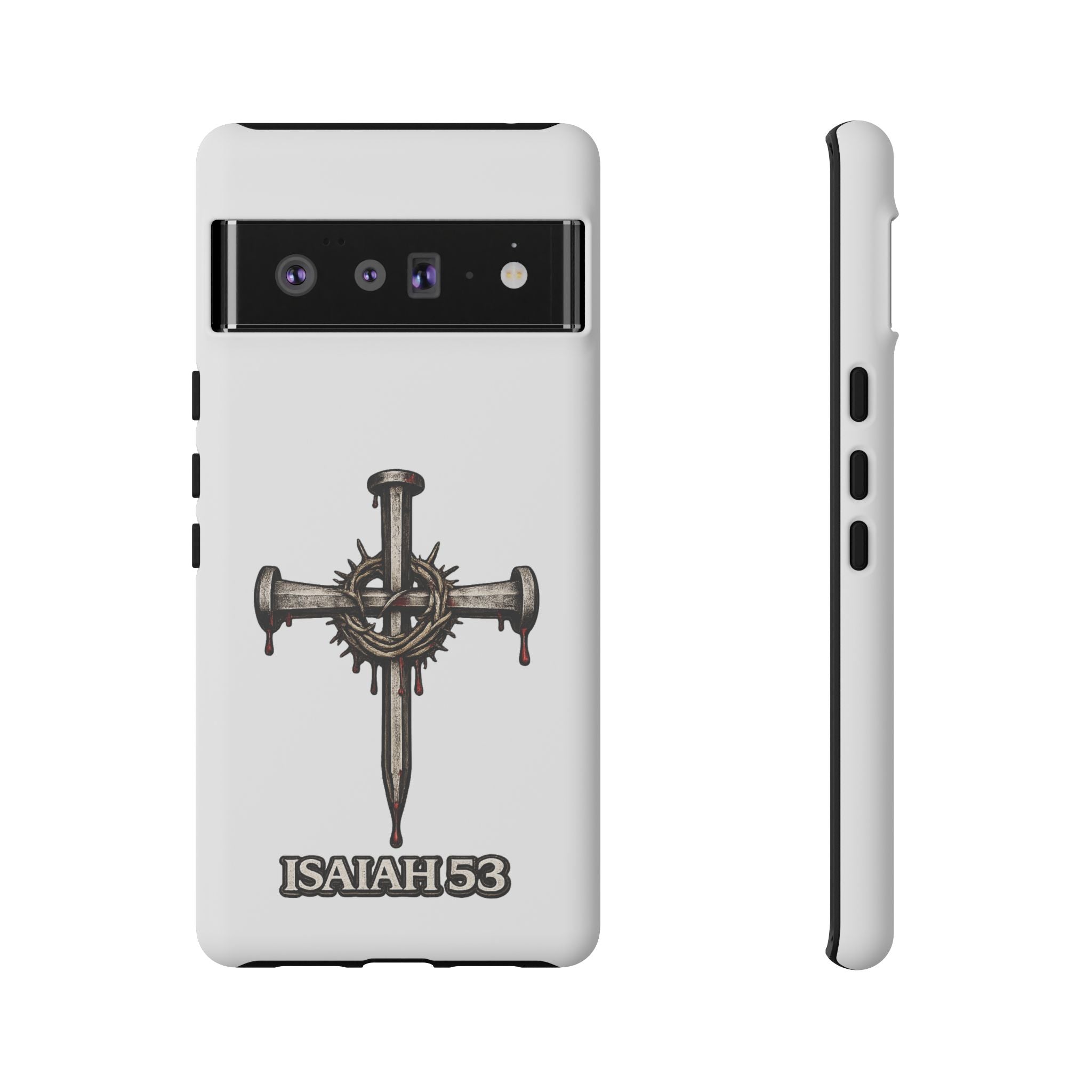 Isaiah 53 Cross Phone Case – Christian Faith Tough Phone Cover