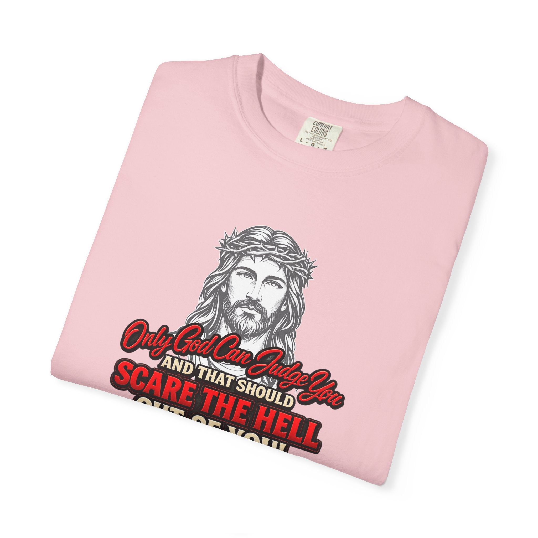 Religious Graphic T-Shirt — "Only God Can Judge You" (Full Armor of God)
