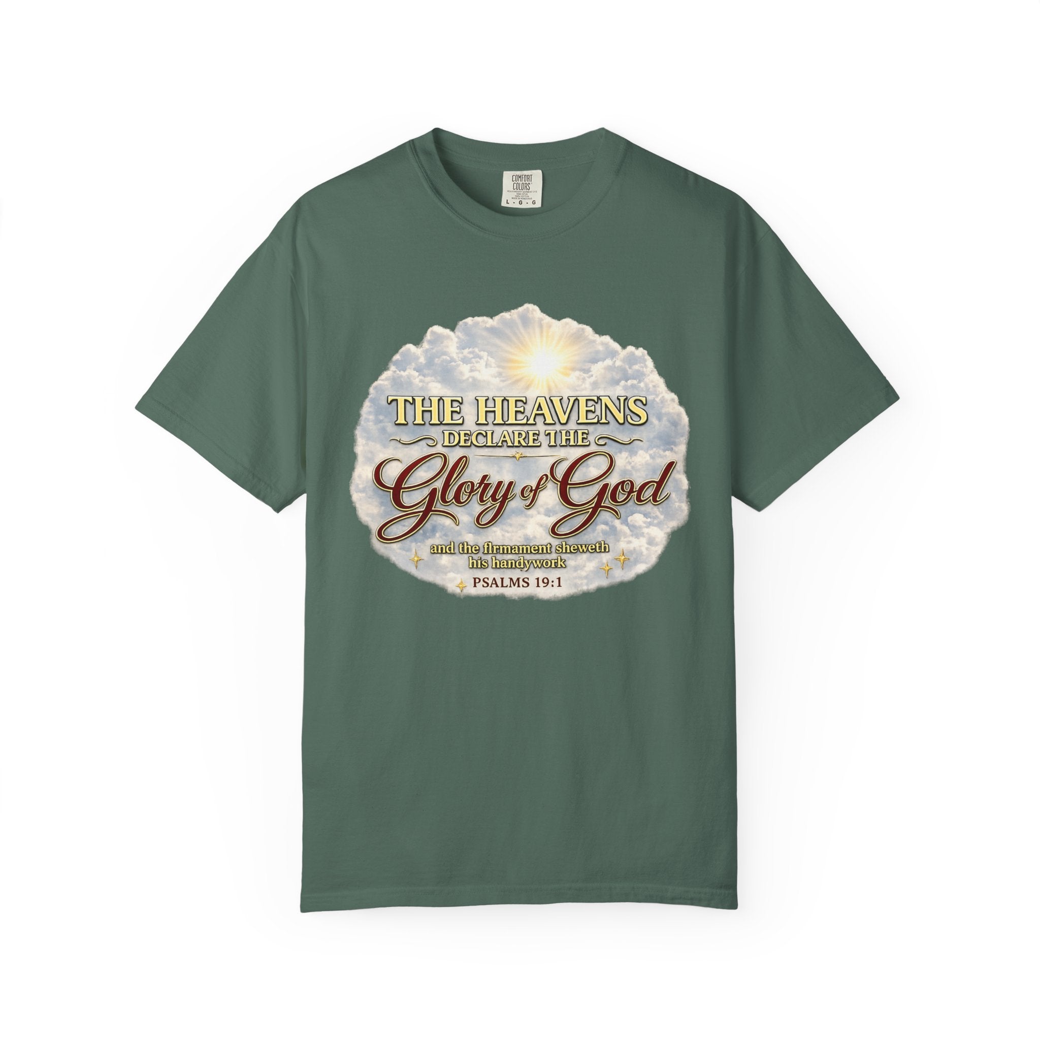 Glory of God T-Shirt — Psalm 19:1 Inspirational Christian Tee
