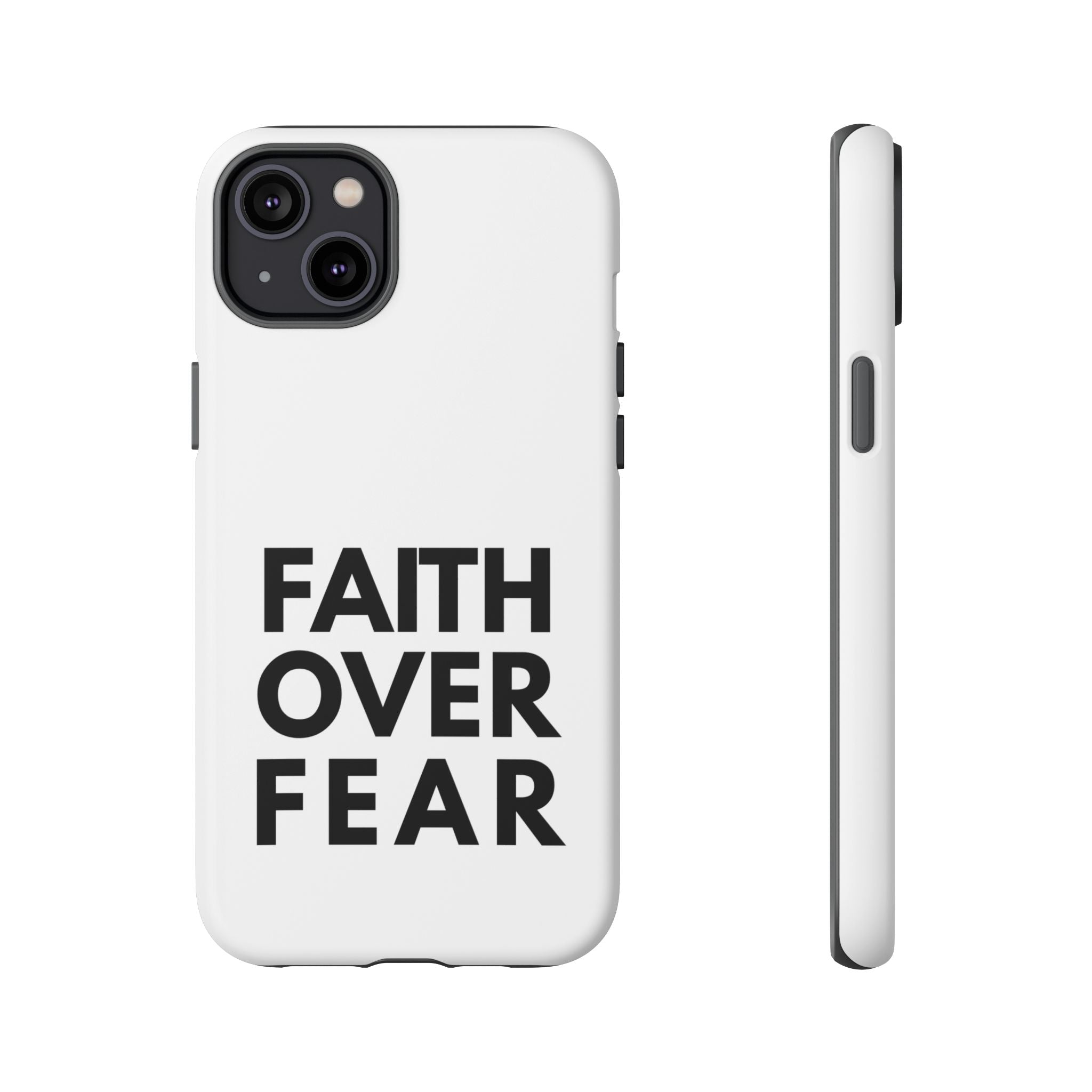 Faith Over Fear Phone Case — Inspirational Christian Protective Cover