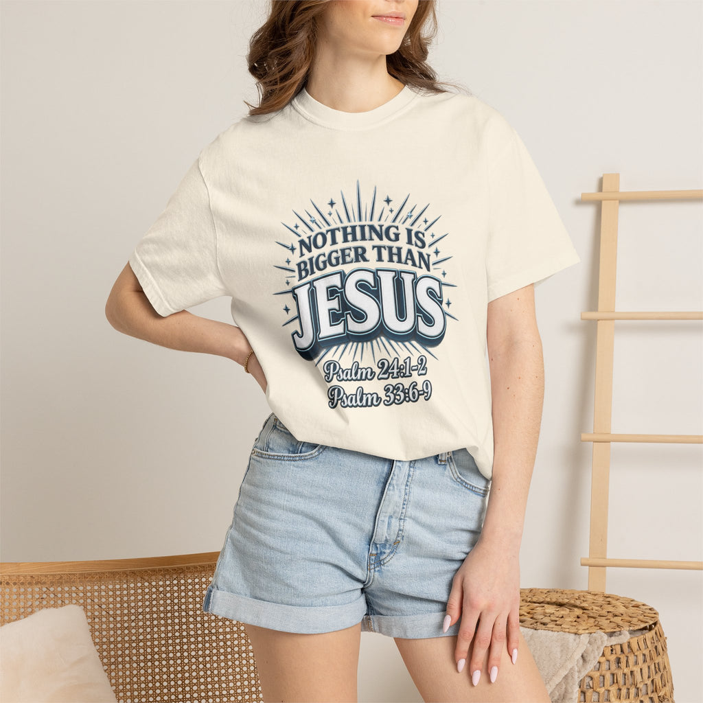 Nothing Is Bigger Than Jesus T-Shirt — "Full Armor of God" Christian Faith Tee