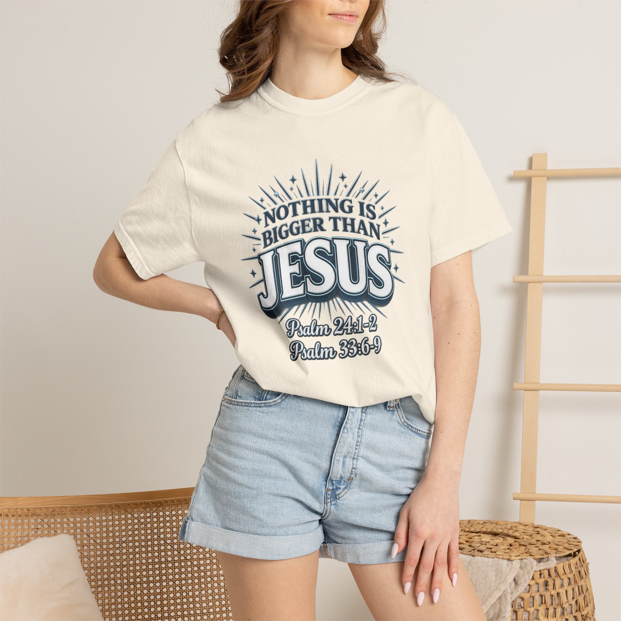 Nothing Is Bigger Than Jesus T-Shirt — "Full Armor of God" Christian Faith Tee