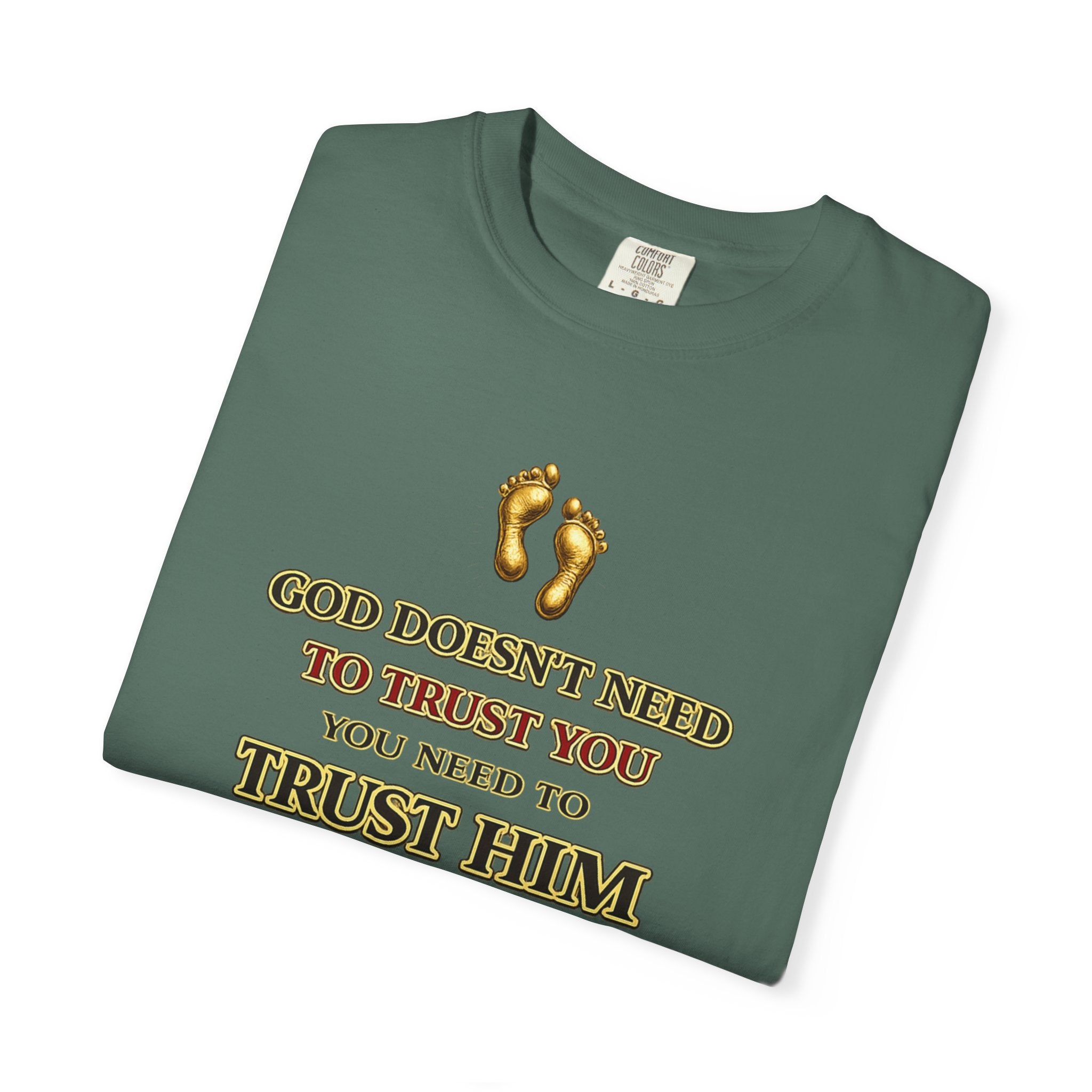 Faith T-Shirt — "Trust Him" Proverbs 3:5 Christian Graphic Tee