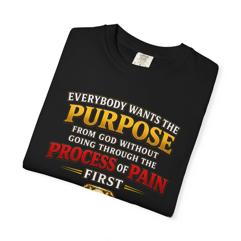 Purpose Through Pain T-Shirt — Romans 5:3-4 Inspirational Faith Tee
