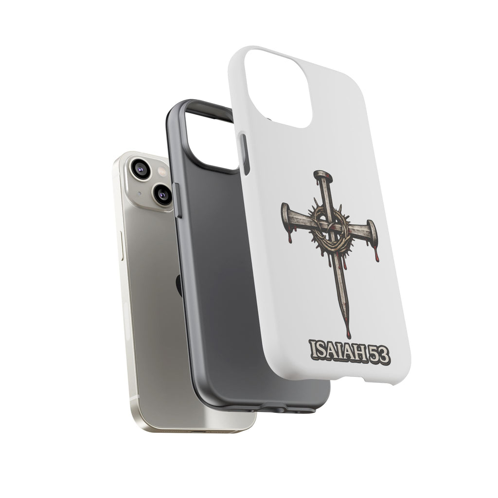 Isaiah 53 Cross Phone Case – Christian Faith Tough Phone Cover