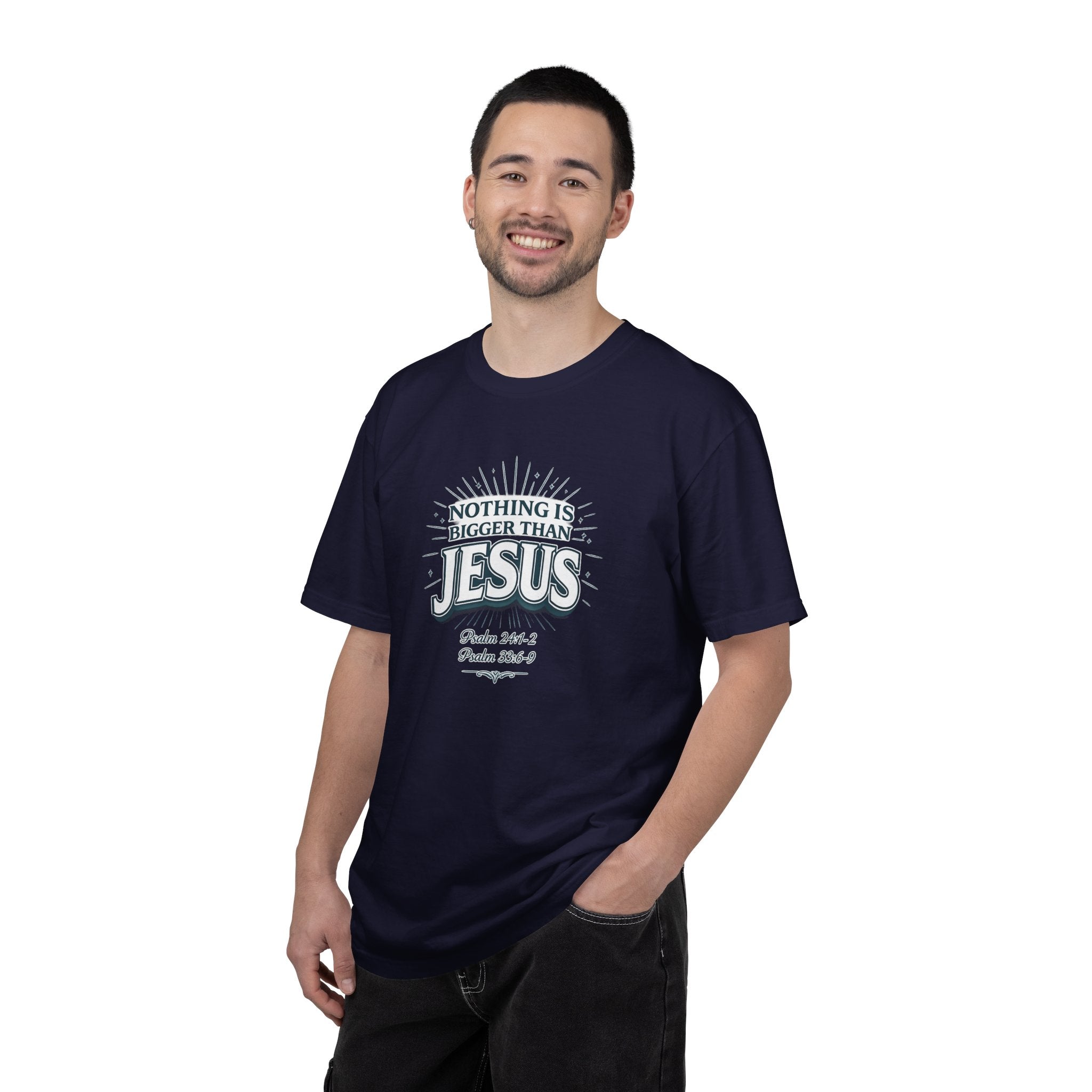 Nothing Is Bigger Than Jesus T-Shirt — Faith-Based Christian Tee (Psalm 147:5)