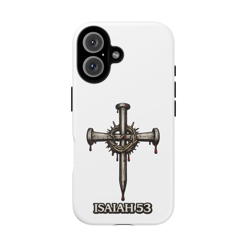 Isaiah 53 Cross Phone Case – Christian Faith Tough Phone Cover